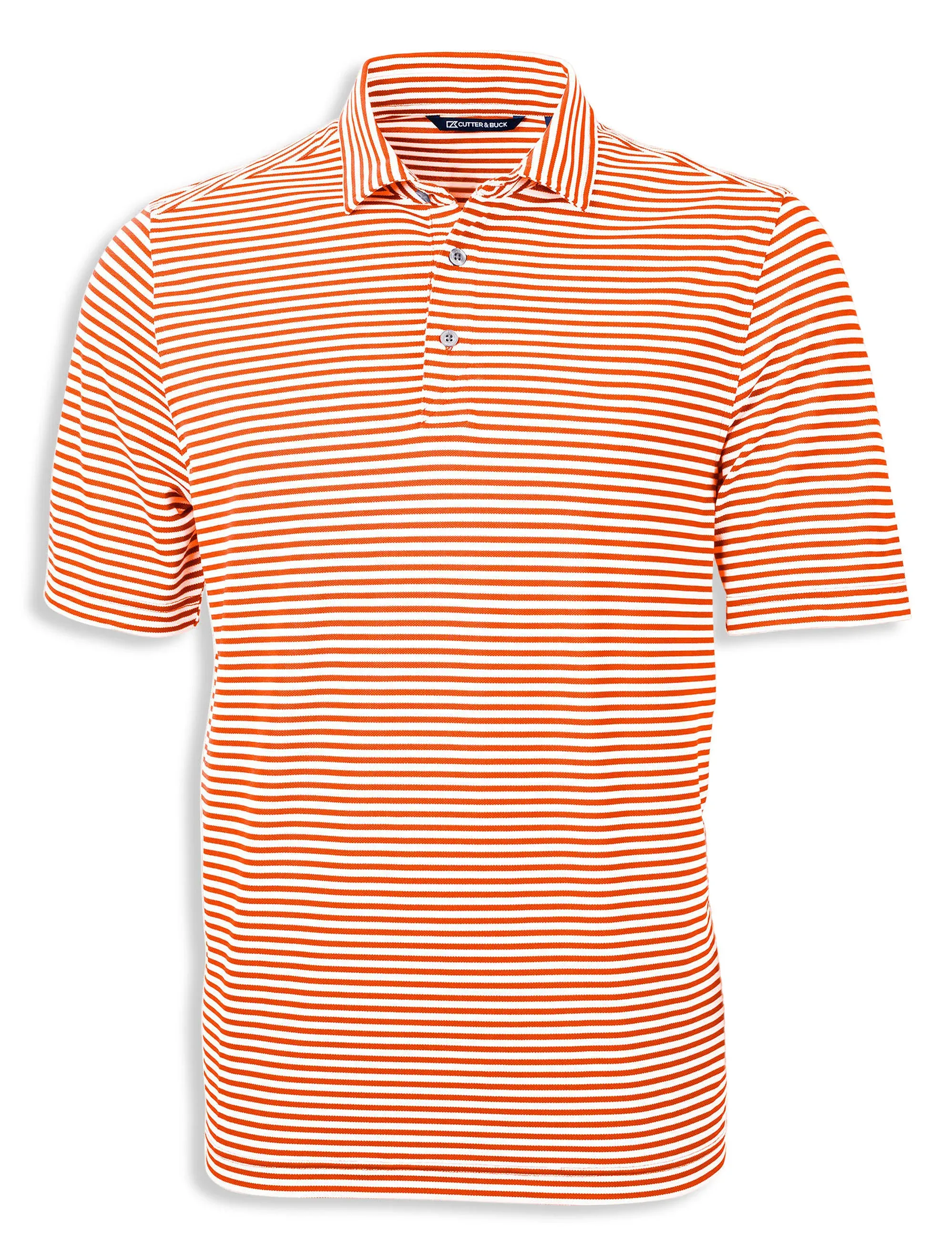 Cutter Buck Virtue Eco Pique Stripe Recycled Mens Polo