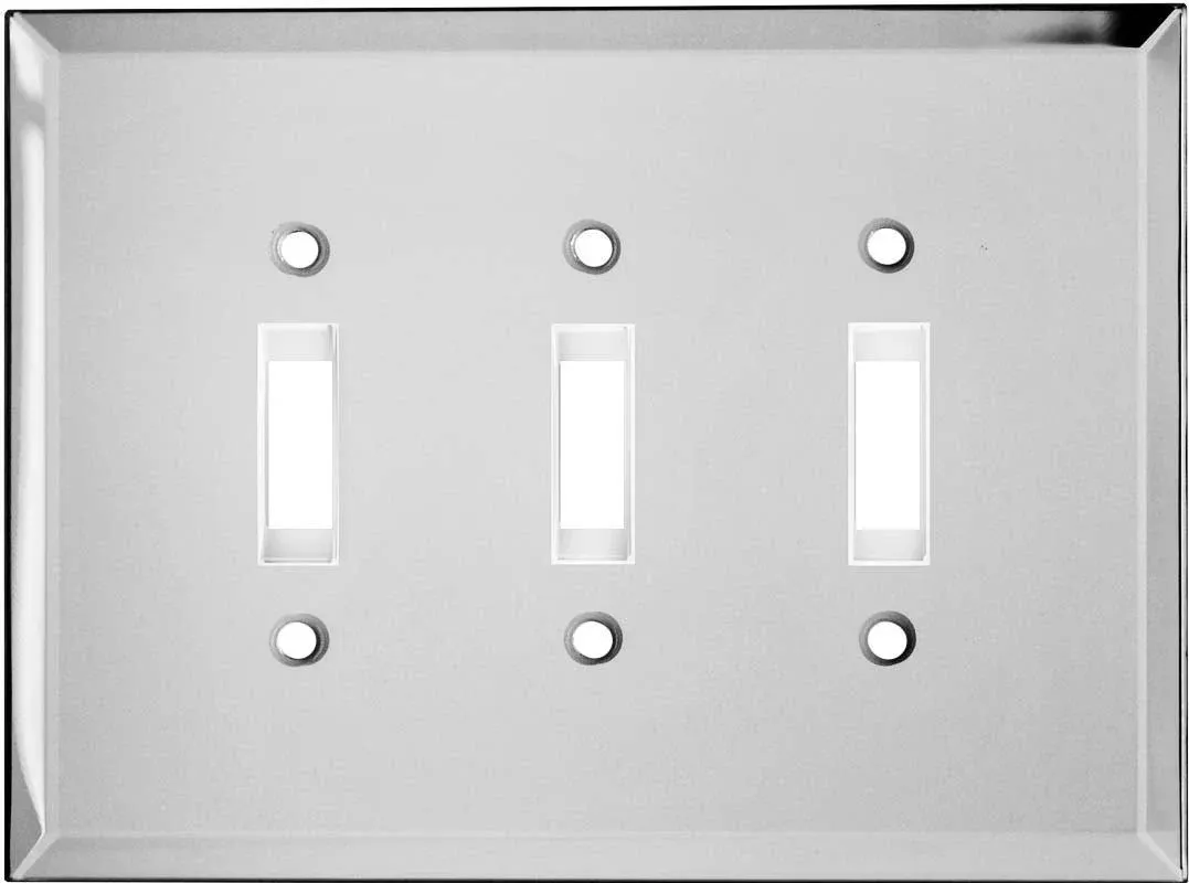 Switch Hits Professional Grade GFCI 3-Toggle Electrical Light Switch Wall Plate ...