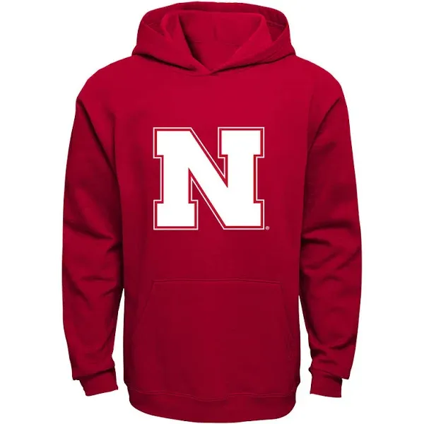 Outerstuff NCAA Youth (8-20) Nebraska Cornhuskers Primary Logo Performance Hoodie - 