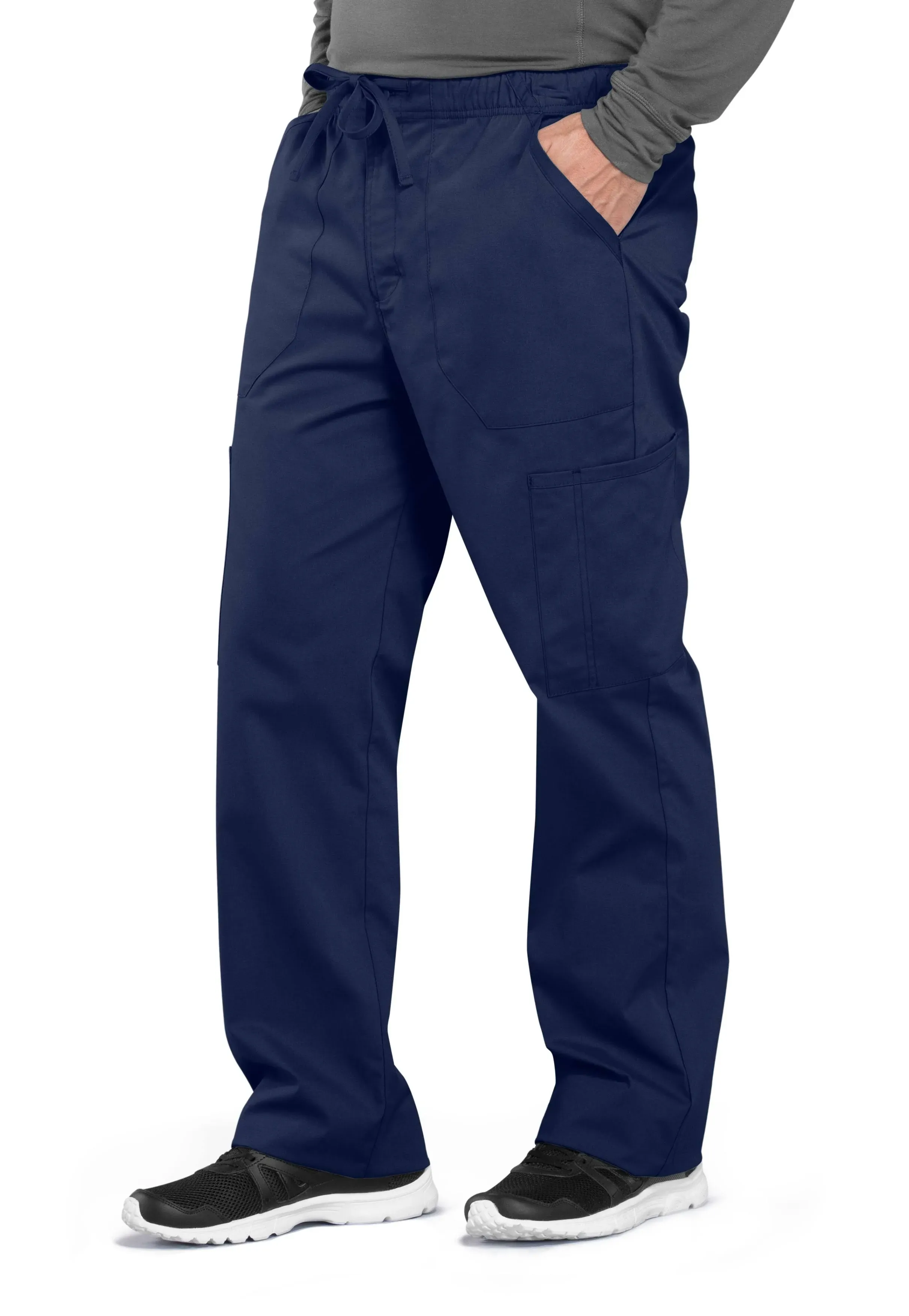 Cherokee Wholesale Navy Men's Tapered Leg Drawstring Cargo Pant