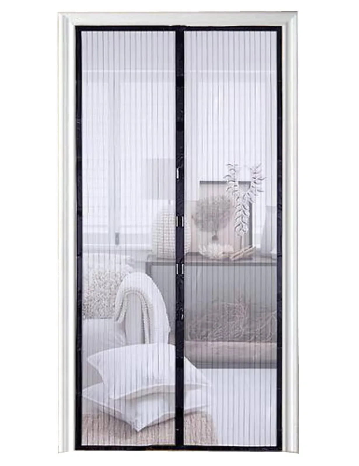 AIMMI Magnetic Screen Door, Mesh Screen Door with Heavy Duty Mesh Curtain and ...