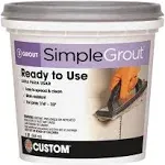 Custom Pmg381qt Simplegrout Pre-Mixed Grout, Bright White, 1 qt