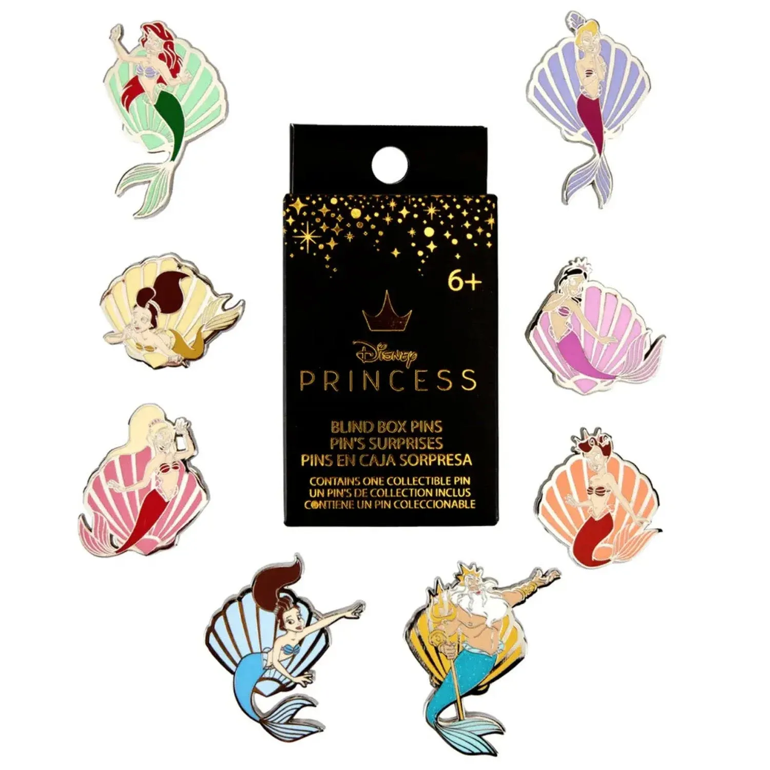 Loungefly Disney Little Mermaid Shells Blind Box Pin