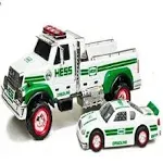 NEW in BOX 2011 Hess Toy Truck and Race Car Green White - Never Removed from BOX