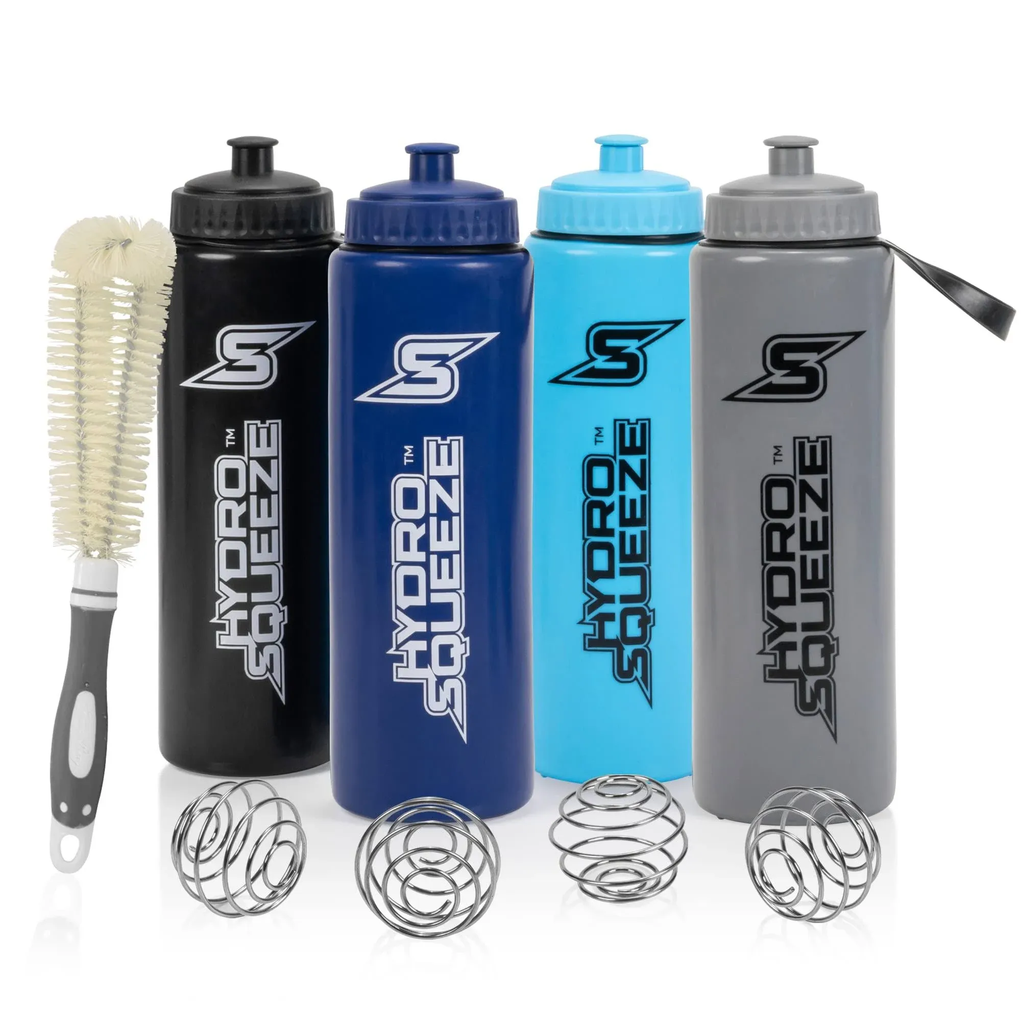 32oz Quick Squeeze BPA-Free Sports Water Bottles - 4 Pack 