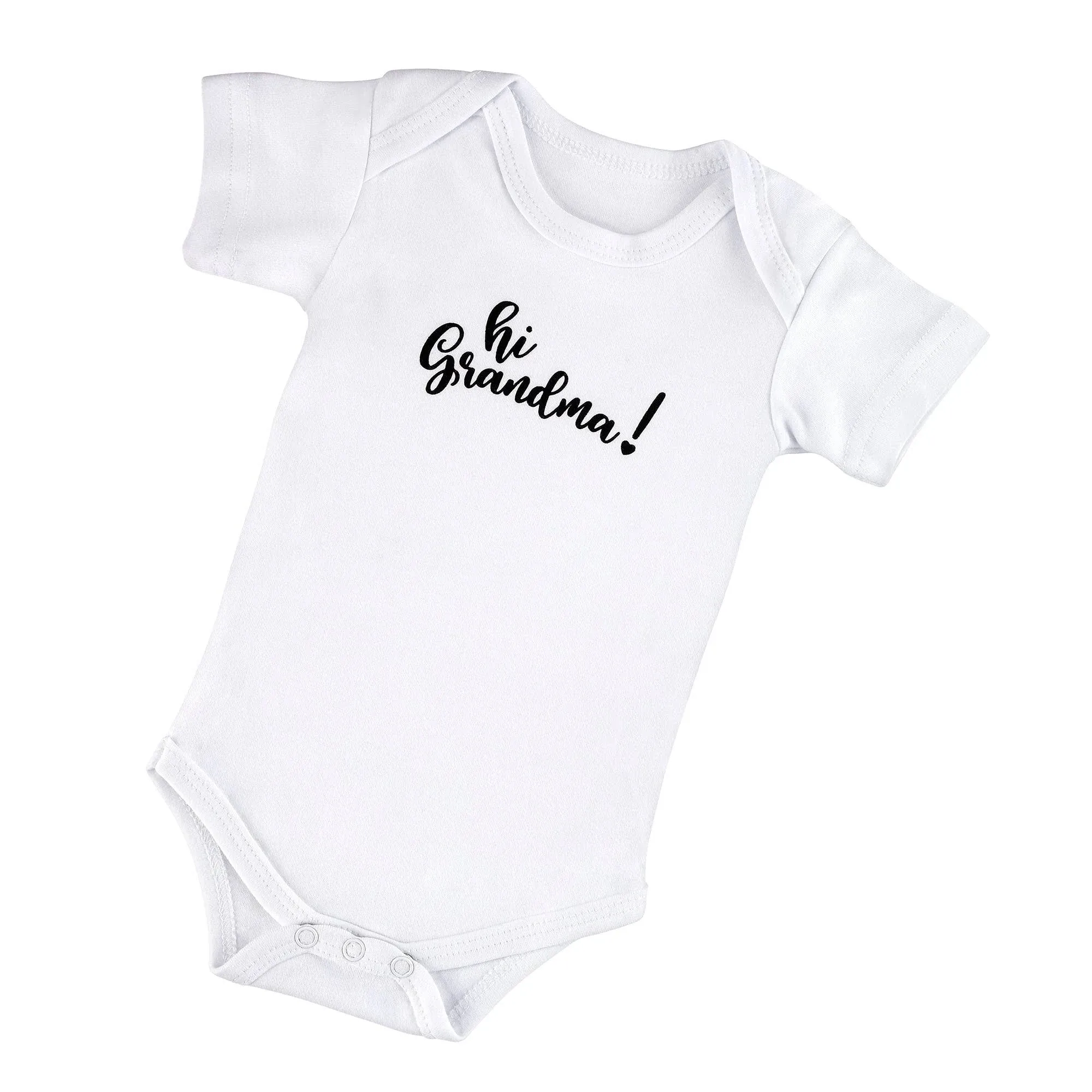 Lillian Rose, Hi Grandma! Pregnancy Baby Announcement Onesie Romper