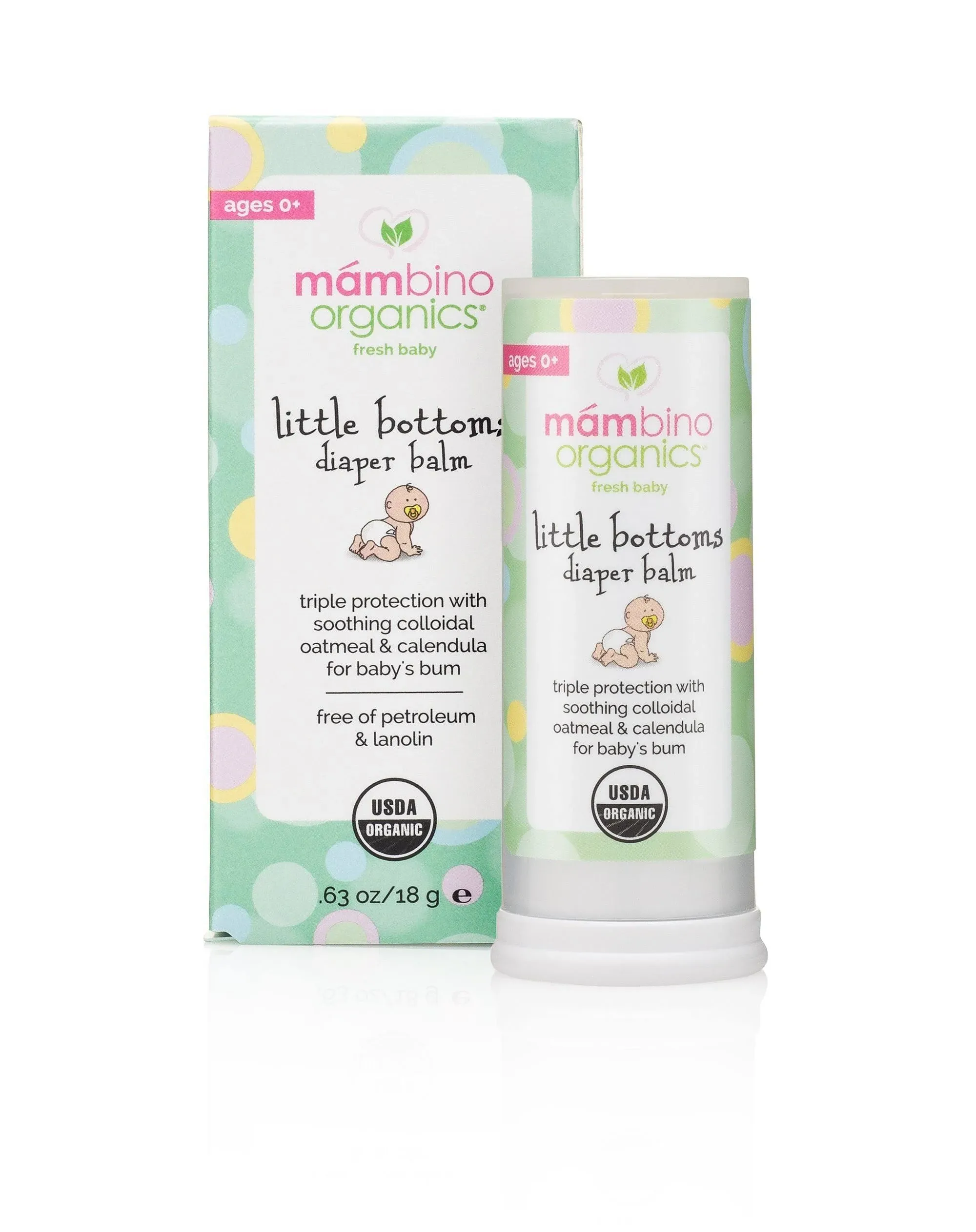 Mambino Organics .63 oz Little Bottoms Diaper Balm