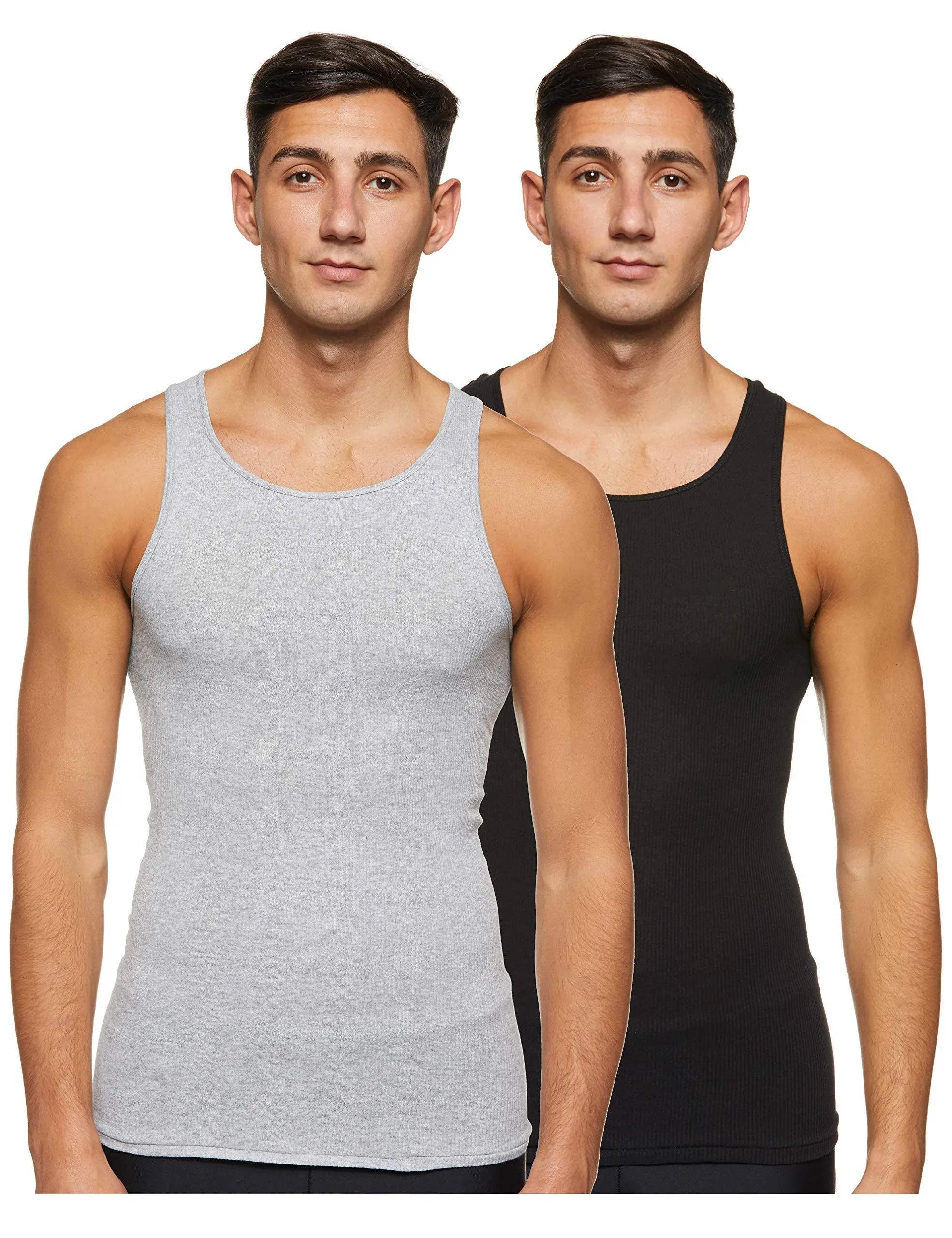 Hanes mens Cotton Tank Undershirts 2-Pack