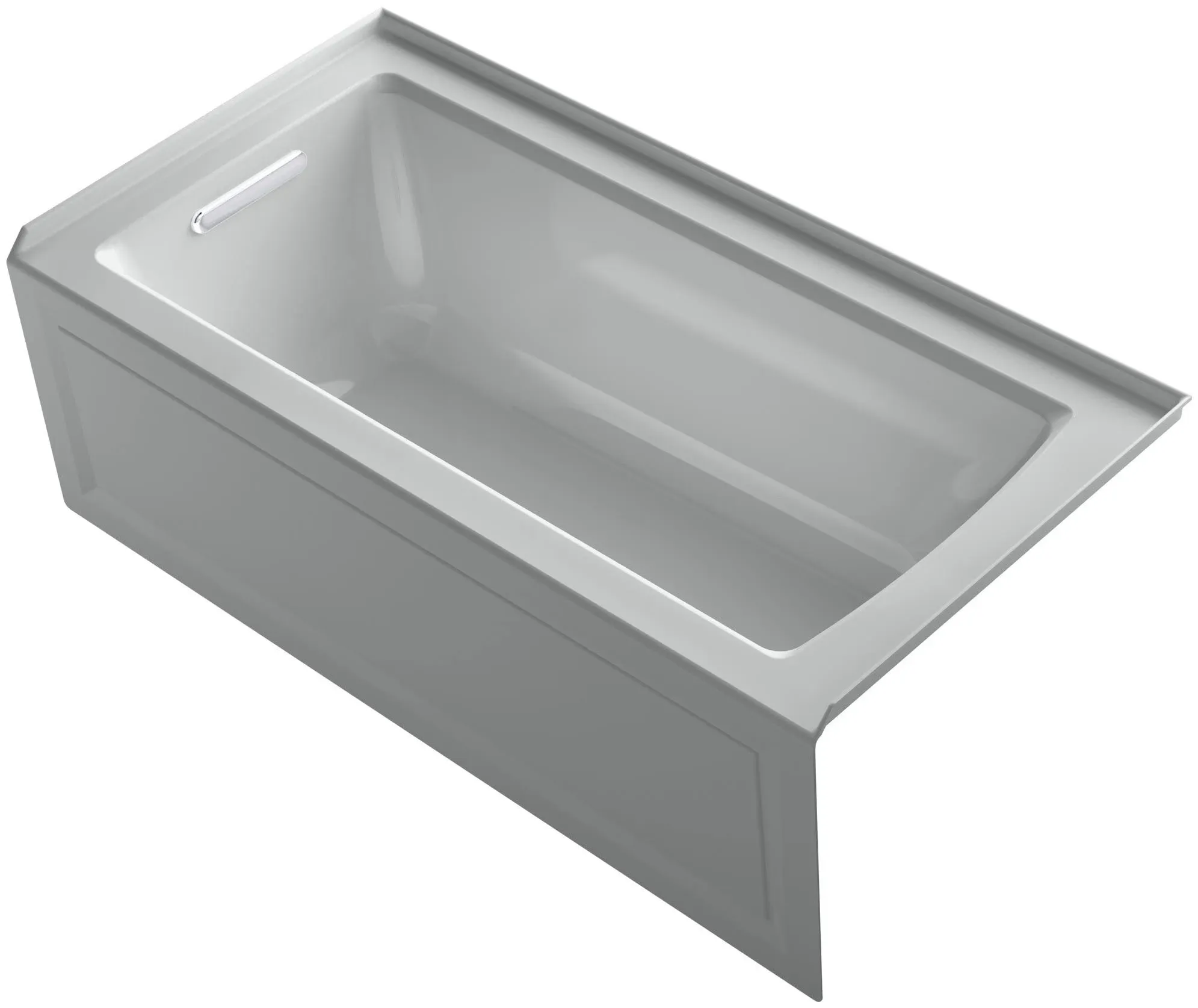 Kohler K-1946-LA-95 Archer 60" x 30" Alcove Bath with Integral Apron Flange and ...