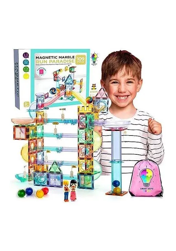 Smart Toys Marble Run Magnetic Tiles Building Blocks