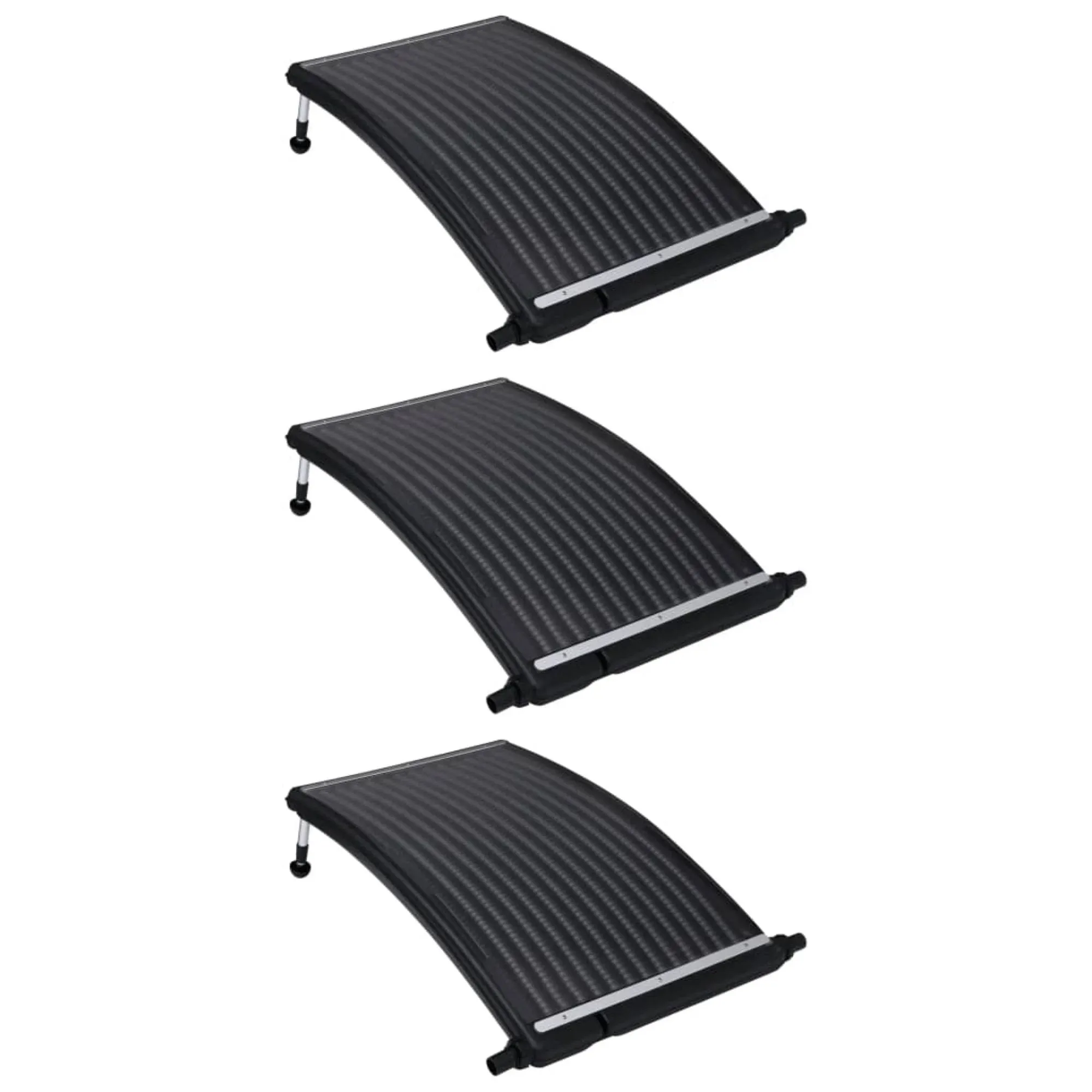 Vidaxl Curved Pool Solar Heating Panels 3 Pcs 43.3"x25.6"