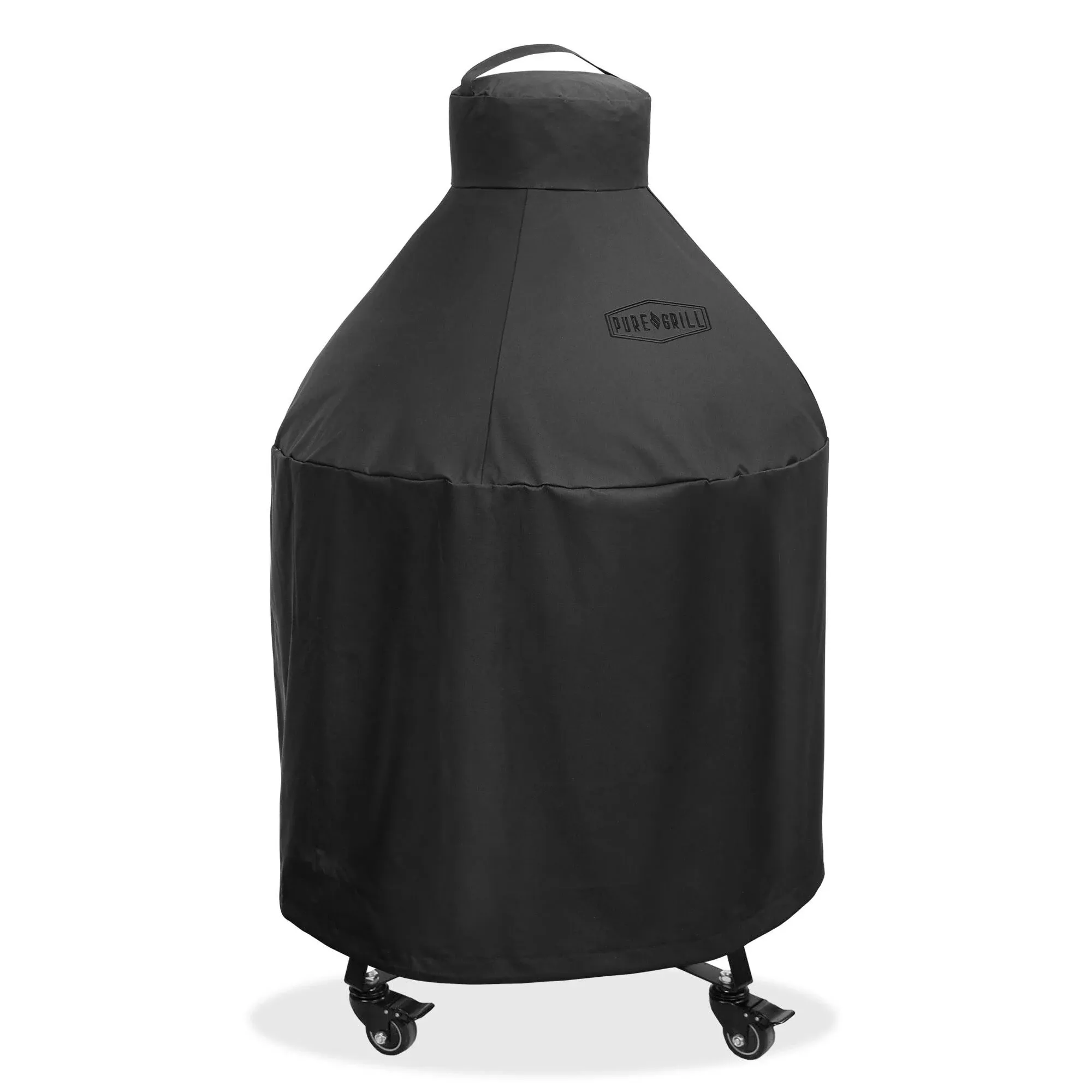 22-Inch Ceramic Grill Cover - Universal Fit for All Large Kamado Charcoal BBQ Grill Brands - Heavy-Duty, Waterproof, Fade Resistant Fabric (Cover - 31" Dia x 40" H)