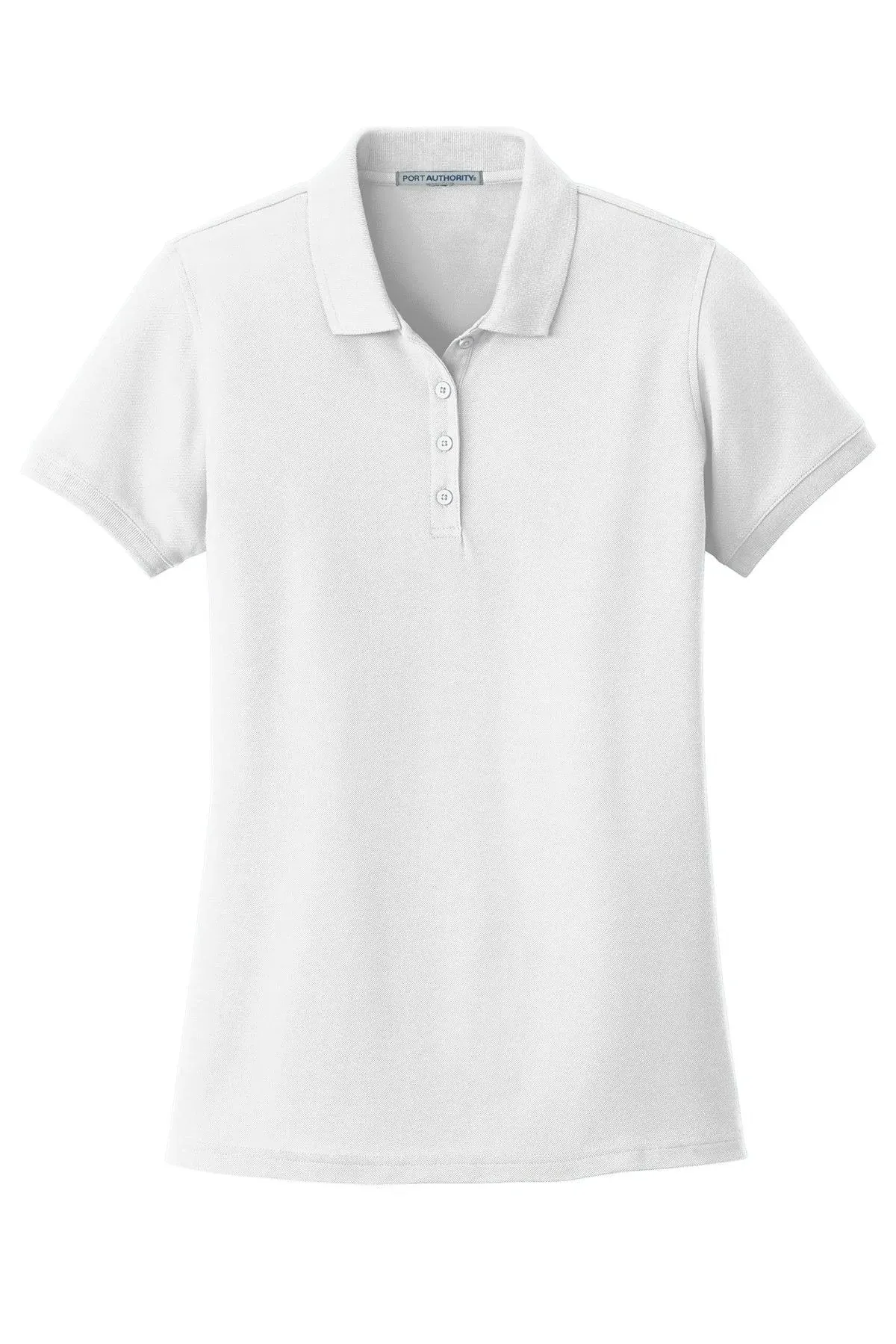 Port Authority L100 Ladies Core Classic Pique Polo - White - M