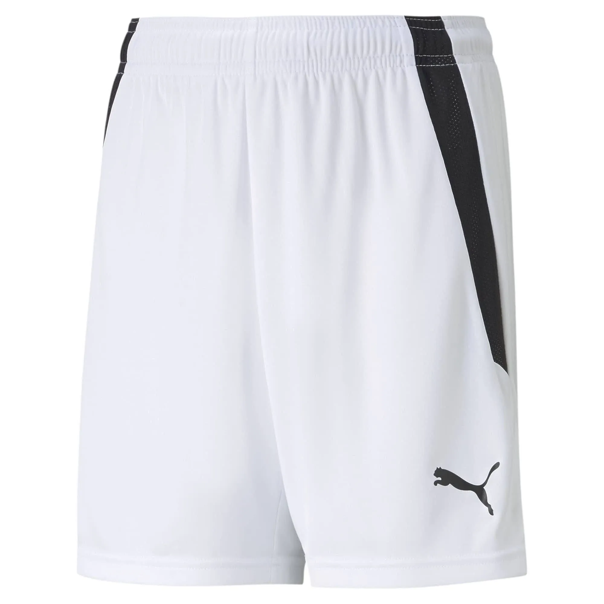 PUMA unisex child Teamliga Shorts, Puma White-puma Black, X-Large US