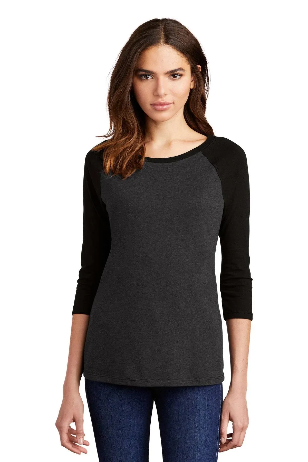 District Women's Perfect Tri 3/4-Sleeve Raglan