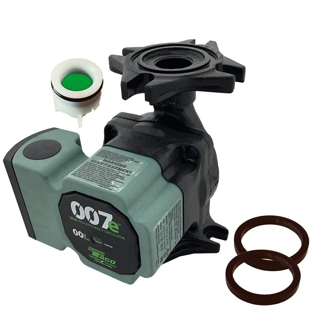 Taco 007e-F4, ECM High Efficiency Circulator Pump, Cast Iron