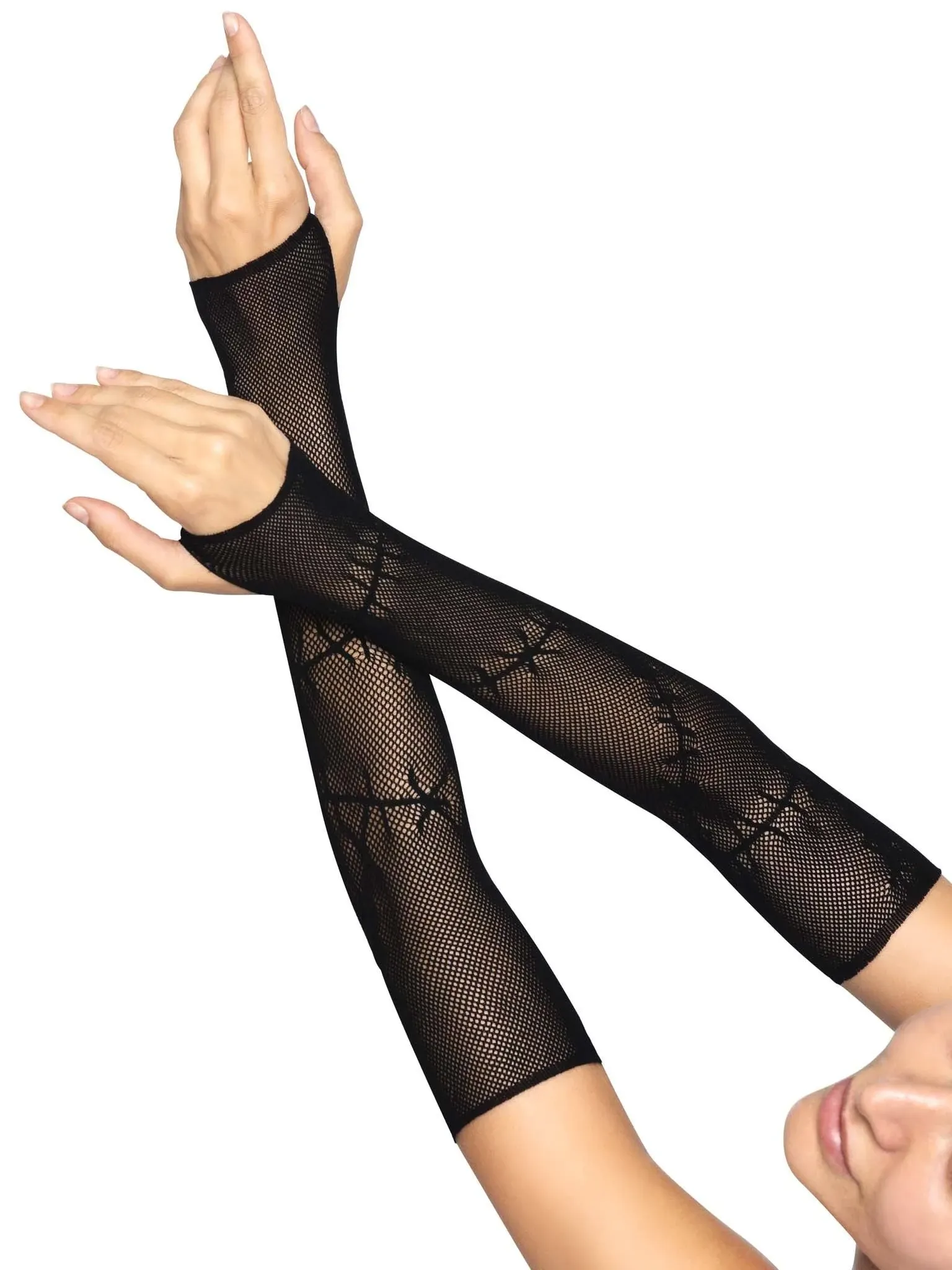 Stitched Up fishnet arm warmer - 2676