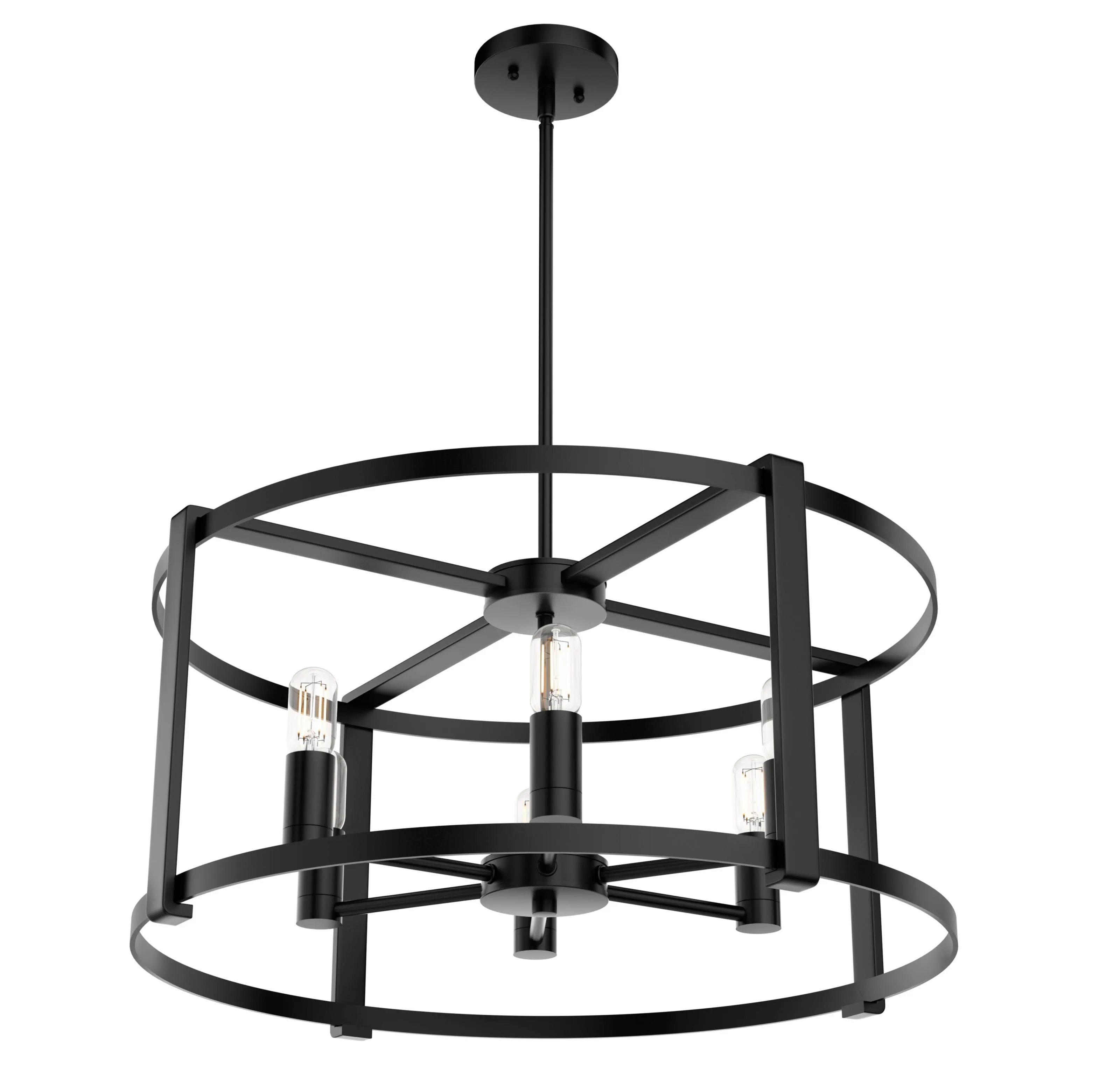 Hunter Astwood 6 Light Chandelier - Matte Black