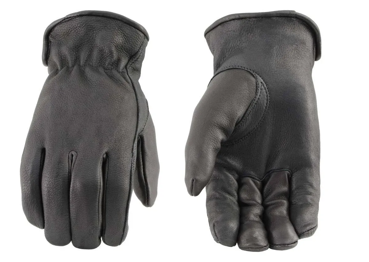 Guide Gear Men’s Deerskin Leather Work Gloves Insulated, Thinsulate 40 Gram