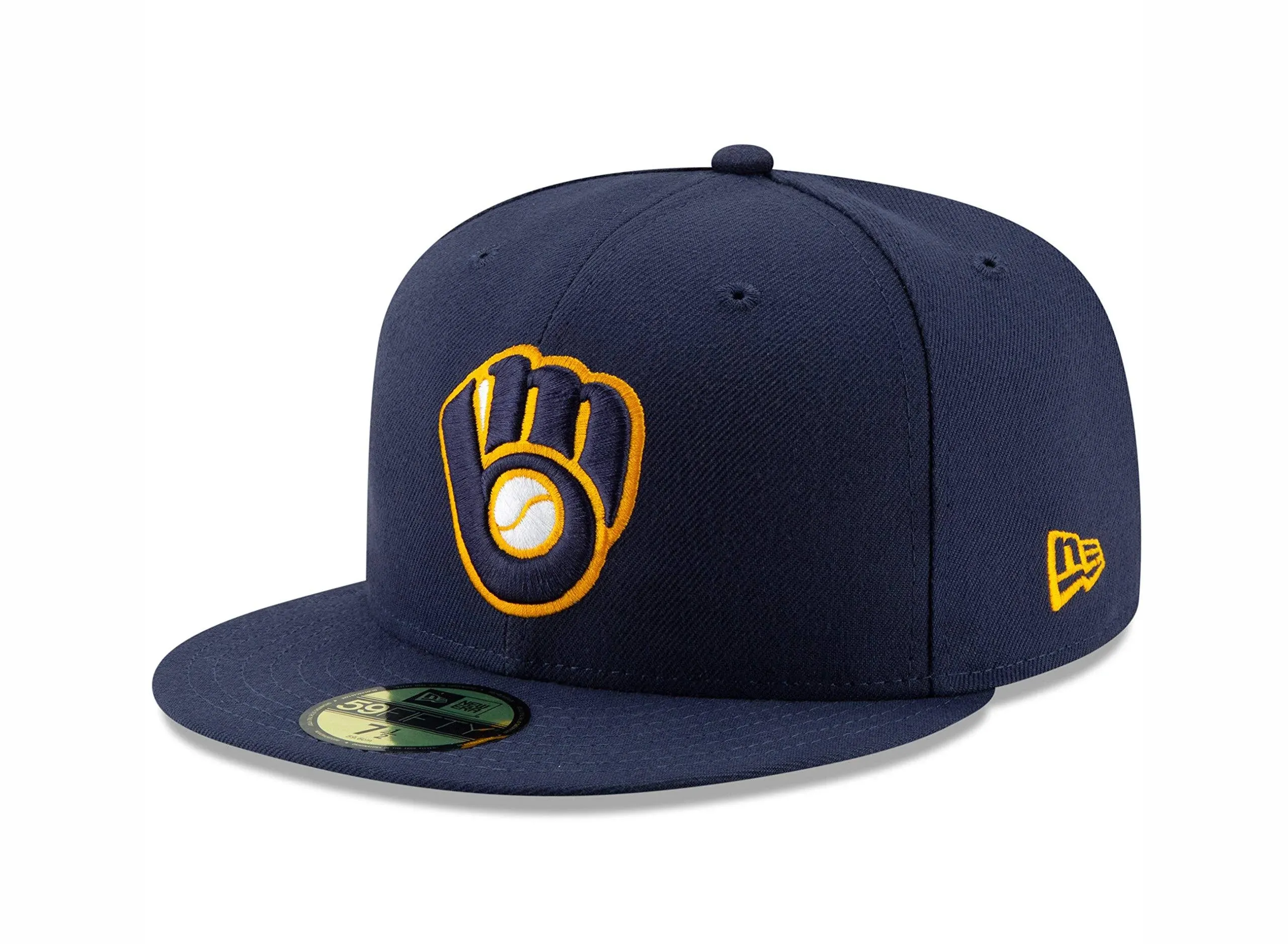 New Era Milwaukee Brewers Mens Navy Blue AC Alt 2019 59FIFTY Fitted Hat