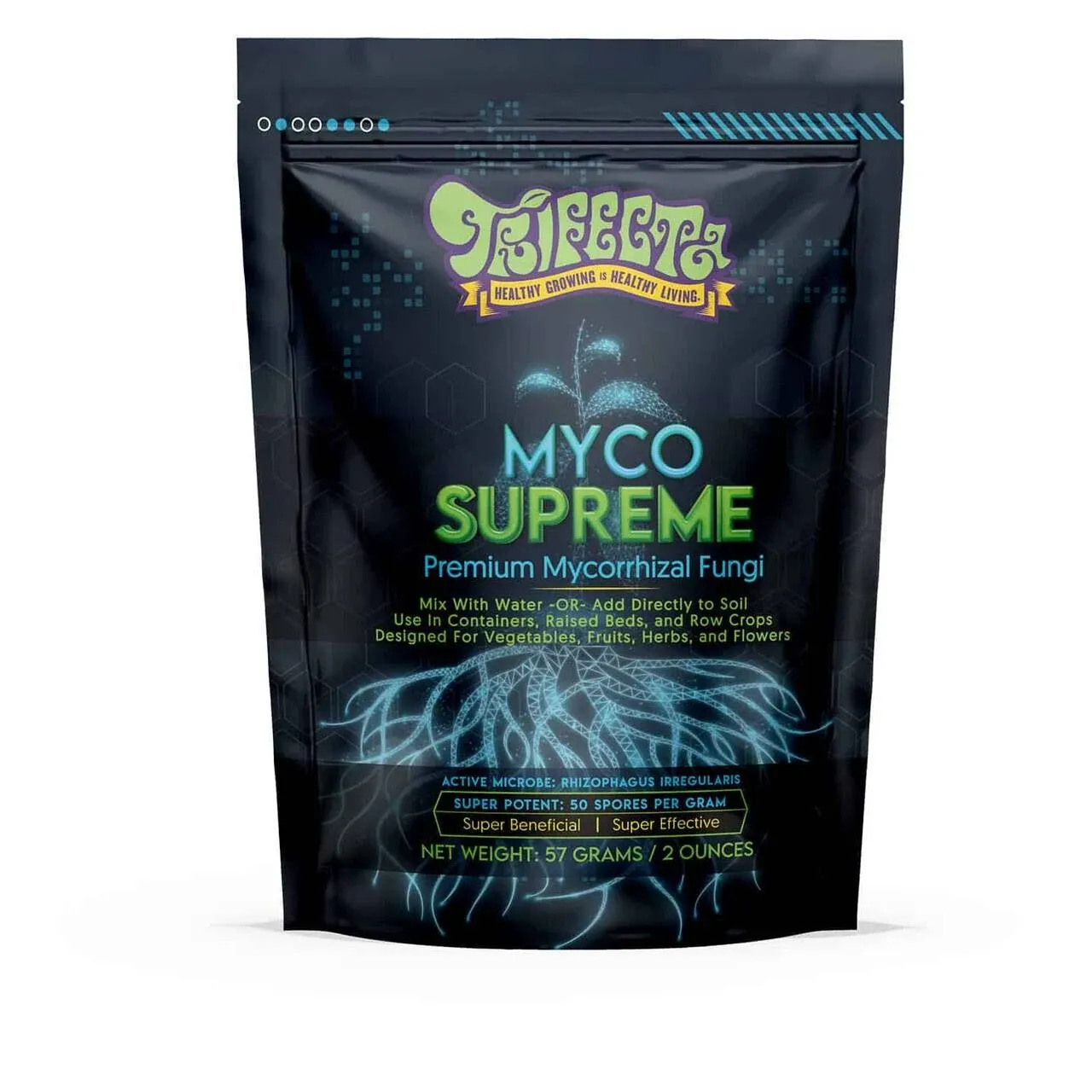 Trifecta Mycorrhizal Fungi Root Enhancer for Plants - Bigger, Stronger, Healthier Roots, Use in Soil and Mycorrhizae Hydroponic - Super 2