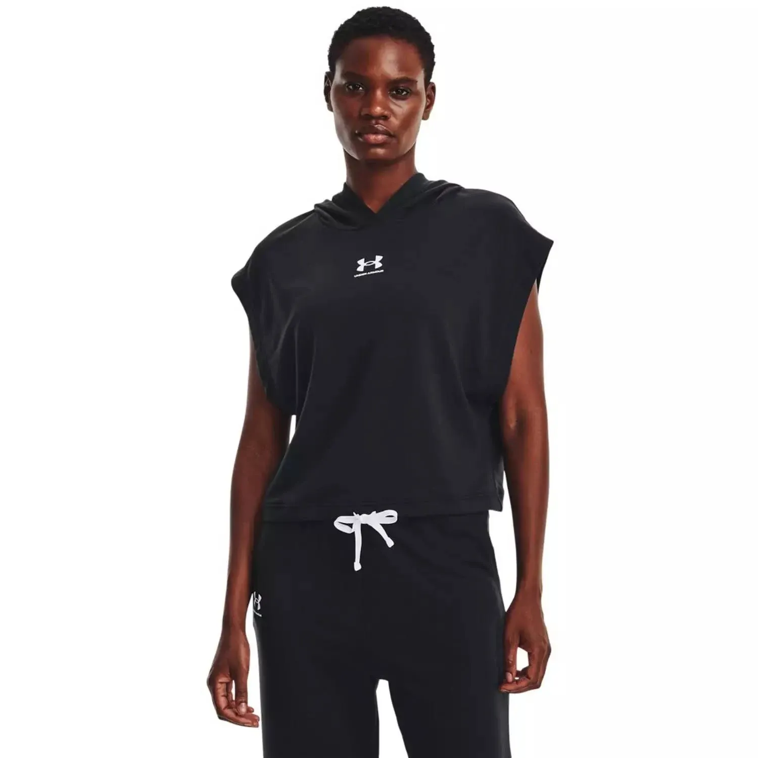 Under Armour Women's Rival Terry Short Sleeve Hoodie