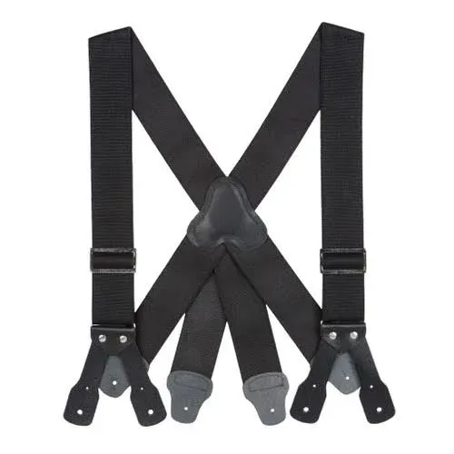 SuspenderStore Firefighter Suspenders - 2&#034; Wide Non-Stretch - Button - 3 Sizes