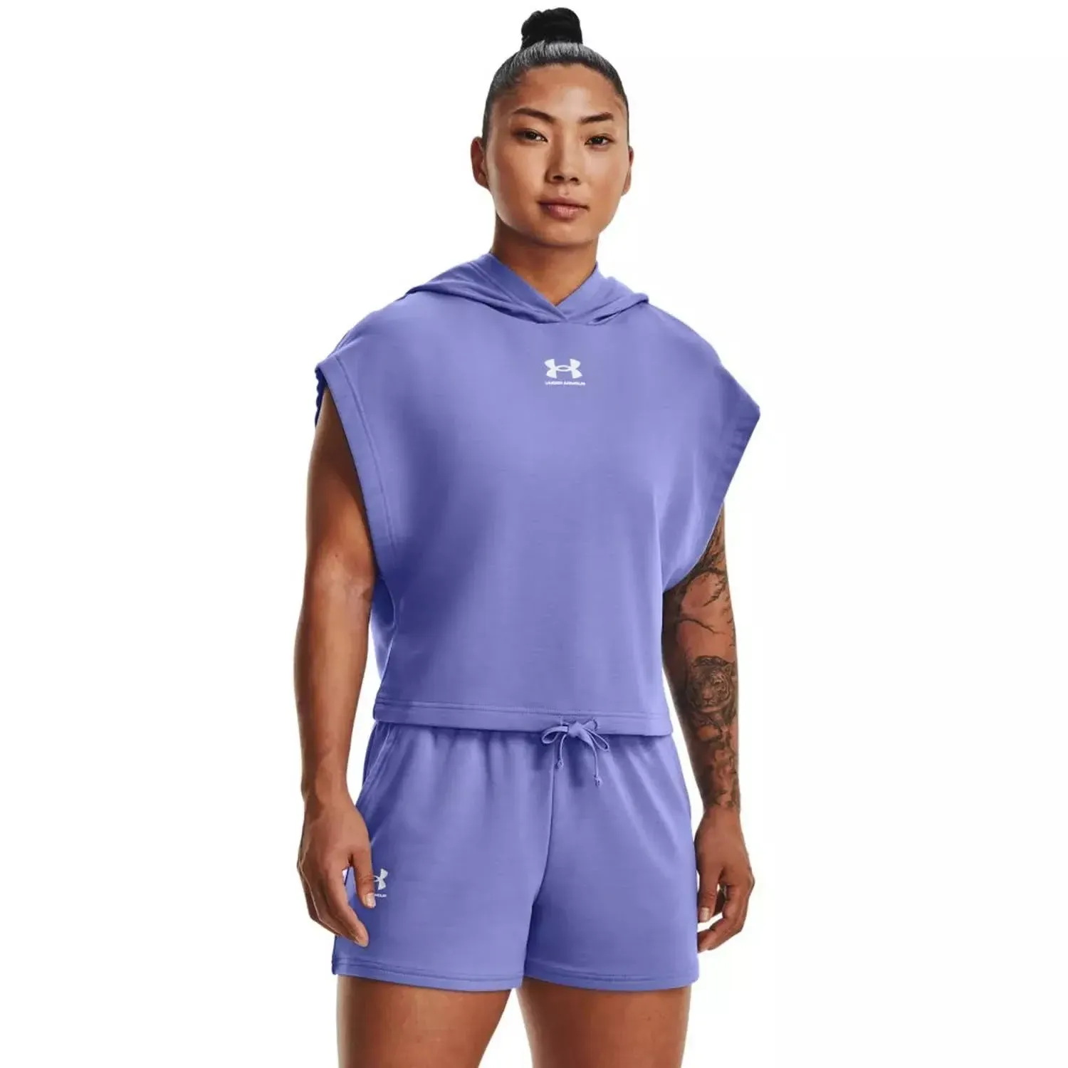 Under Armour Women's Rival Terry Short Sleeve Hoodie