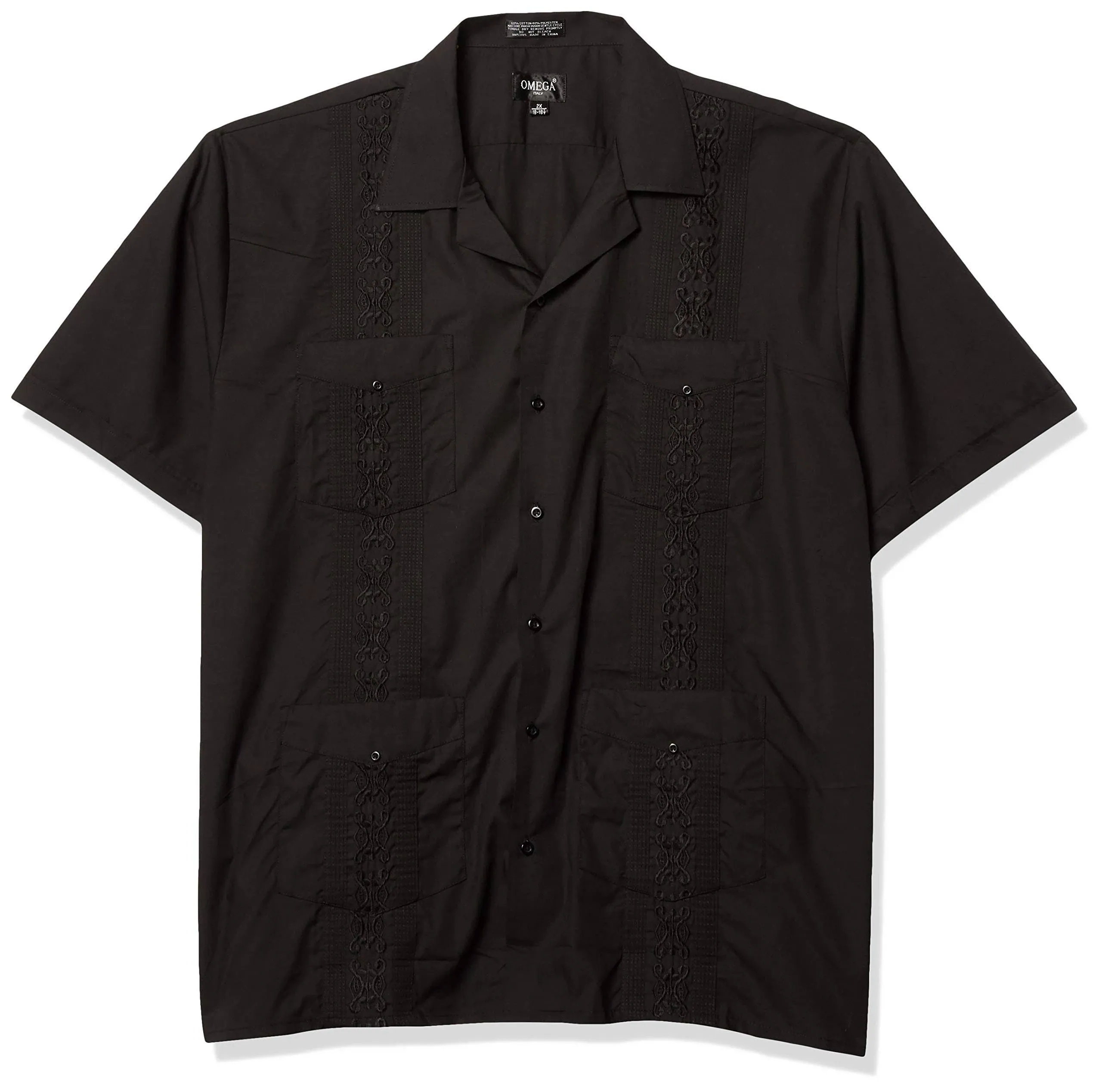 Ward St Men&#039;s Short Sleeve Cuban Guayabera