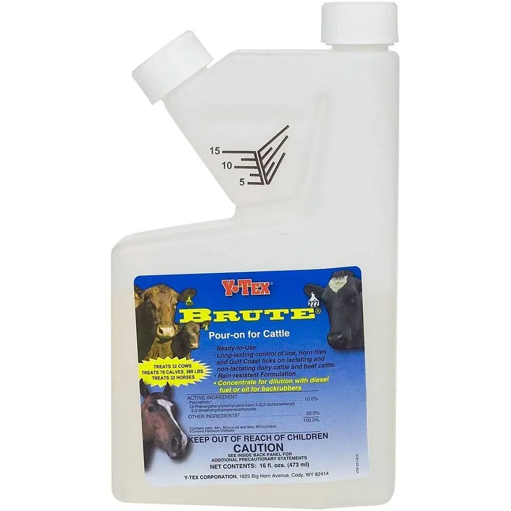 Brute Pour-On Cattle Concentrate Year Round 16 oz