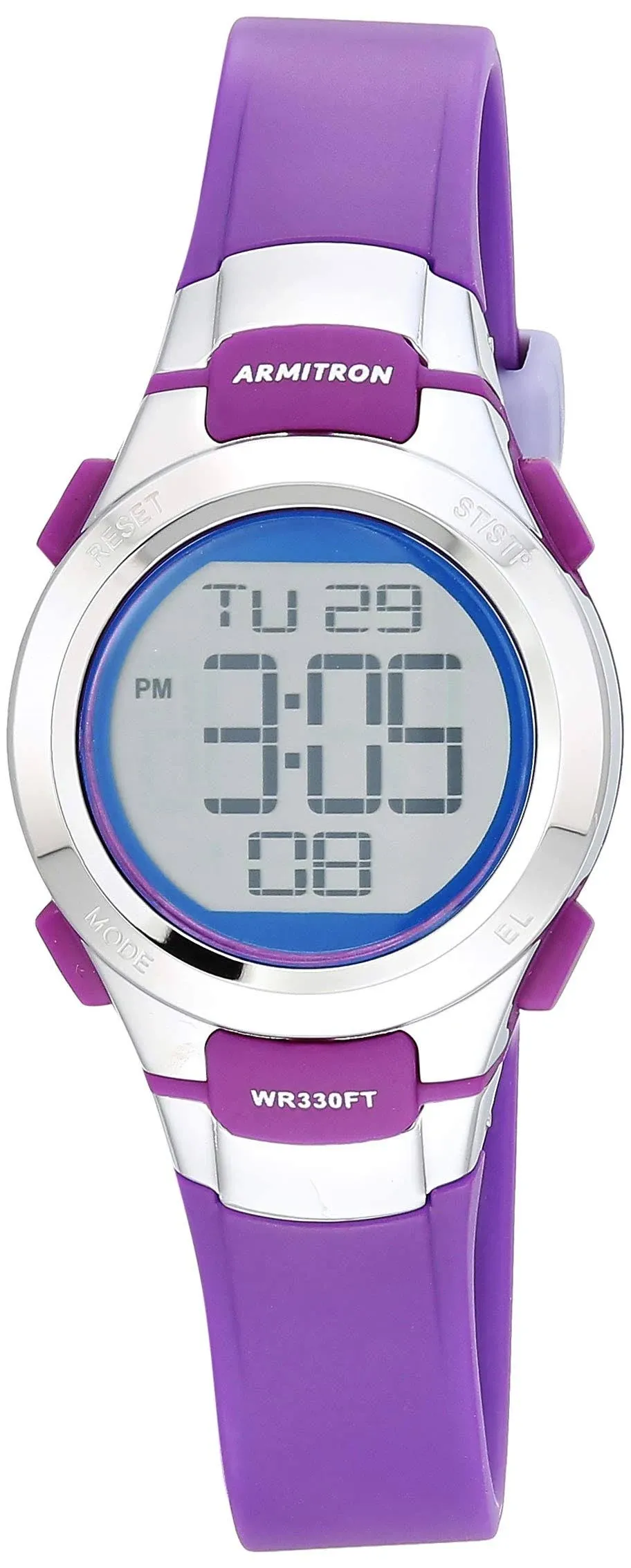 Armitron Sport Women's Digital Chronograph Resin Strap Watch, 45/7012