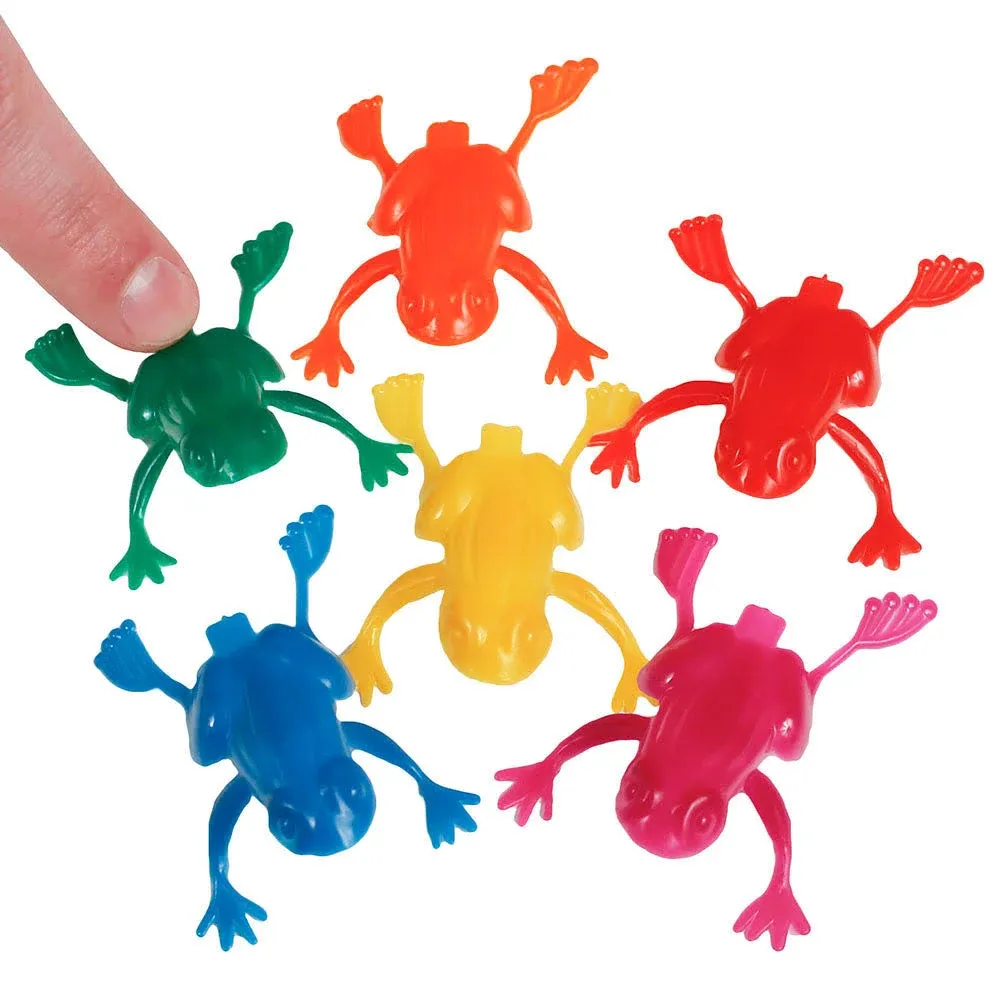 Plastic Jumping Frogs - 144 Piece Pack