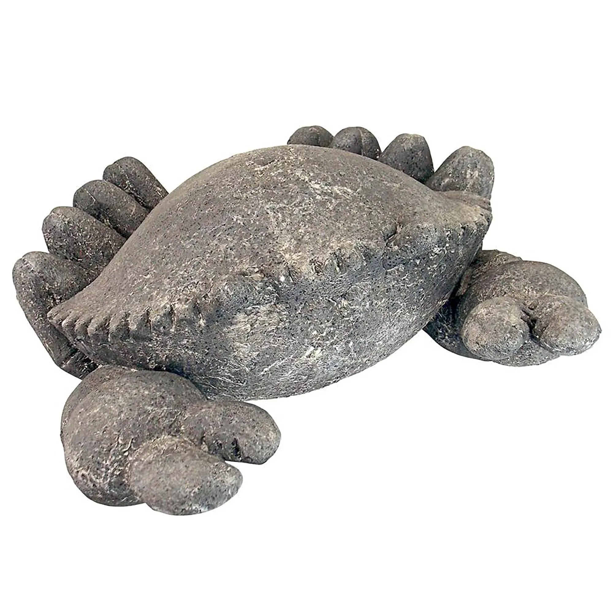 Design Toscano Cantankerous Stone Crab Garden Statue: Large, Gray