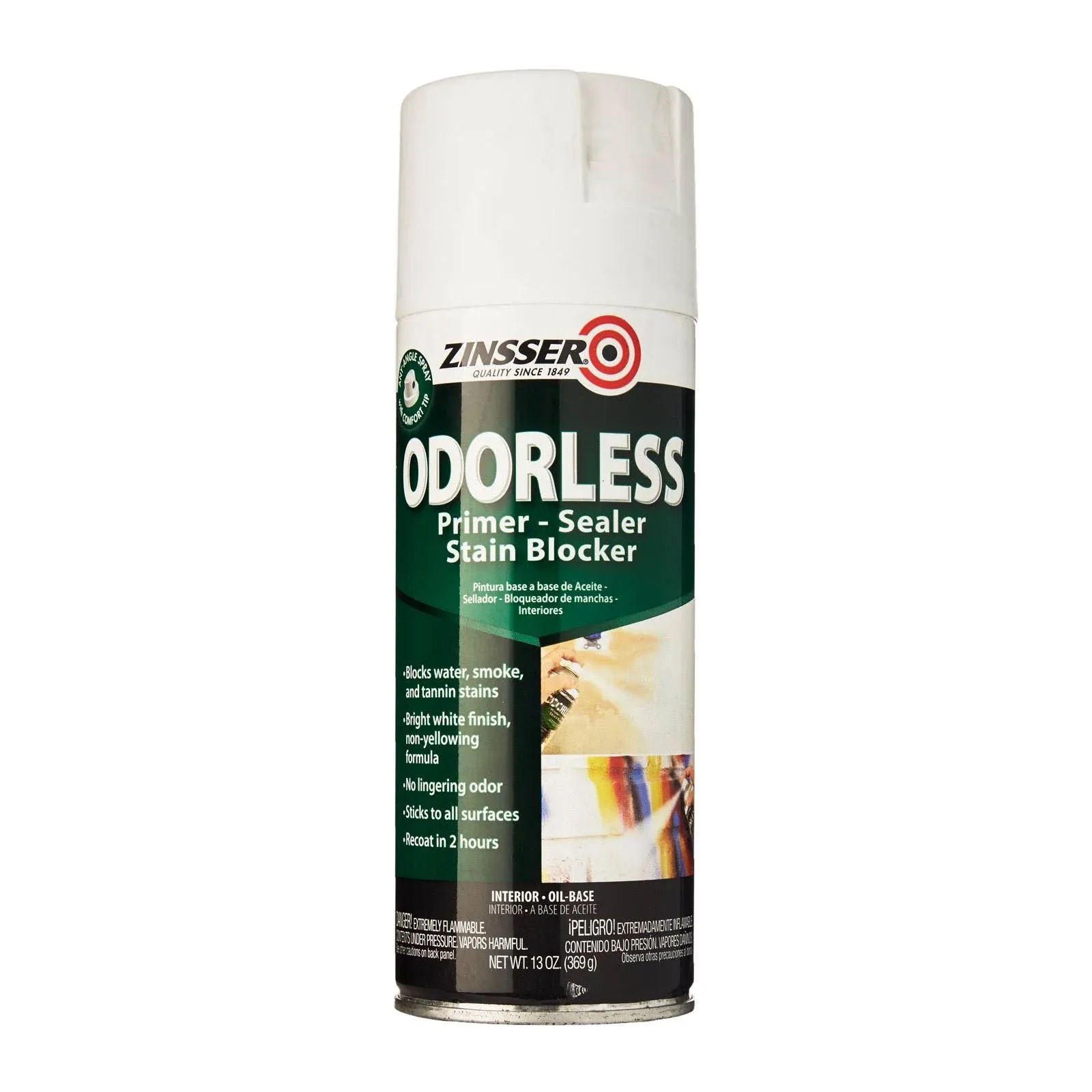 13 Ounce Zinsser Bulls Eye Odorless Primer Sealer - White