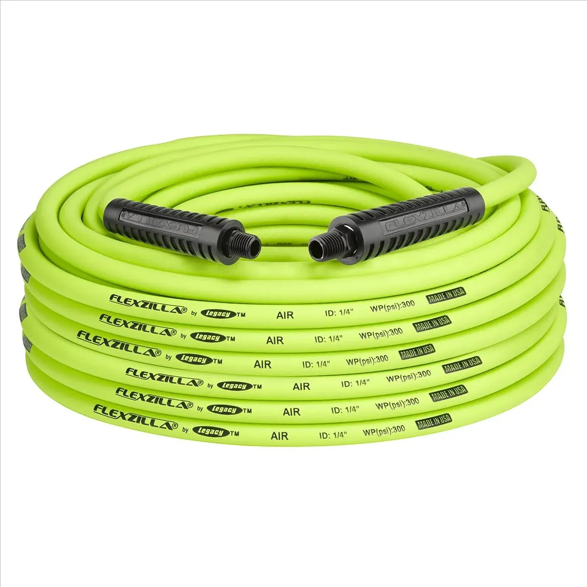 Flexzilla 1/4" x 100' Air Hose - 1/4" MNPT Fittings