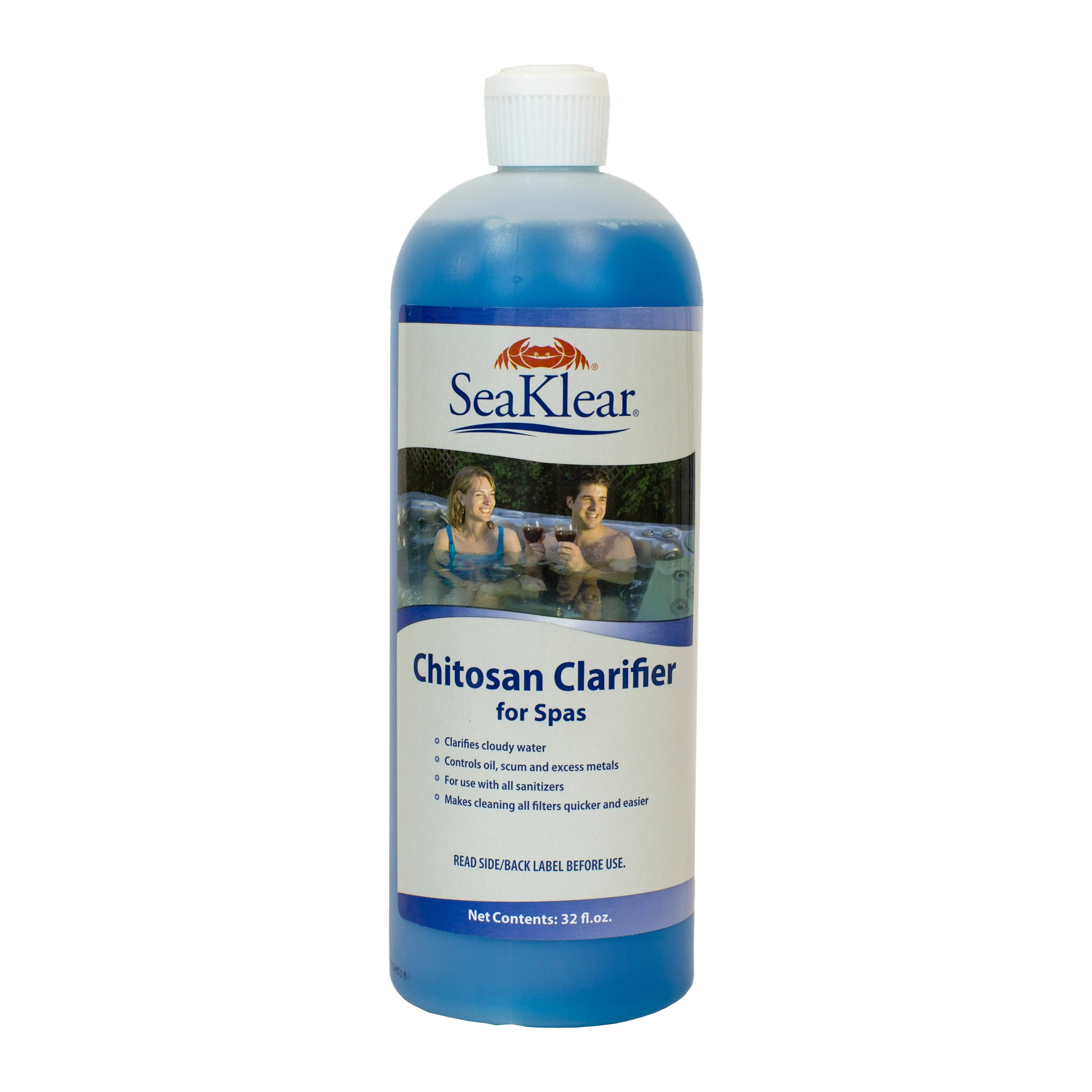 SeaKlear Chitosan Clarifier (1 qt), Blue/Green/Amber