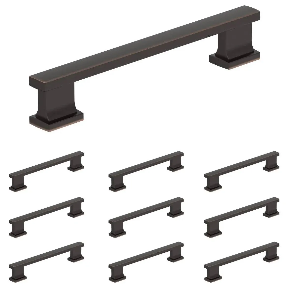 Triomphe Collection - 10 Pack 5-1/16" (128mm) Centers Pull in Oil Rubbed Bronze by Amerock