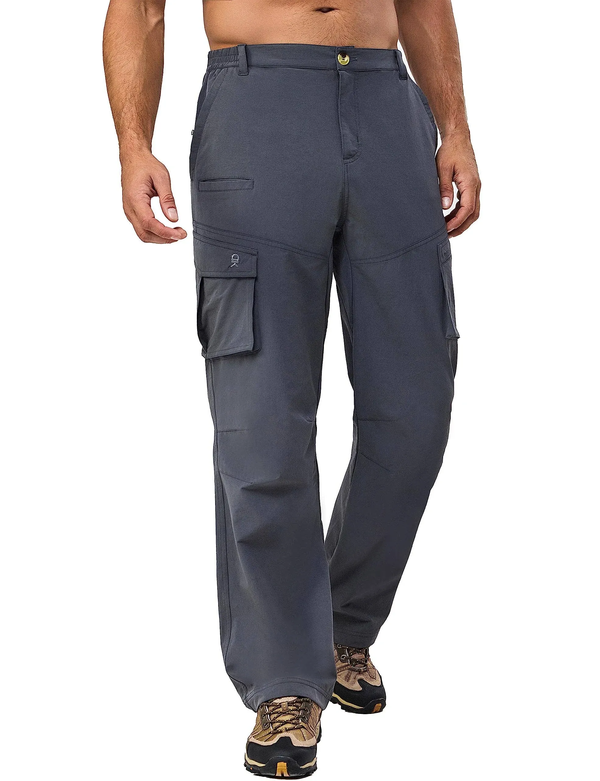 Little Donkey Andy Men's Quick Dry UPF 50+ Cargo Pants, Stretch Lightweight Outdoor Hiking Pants