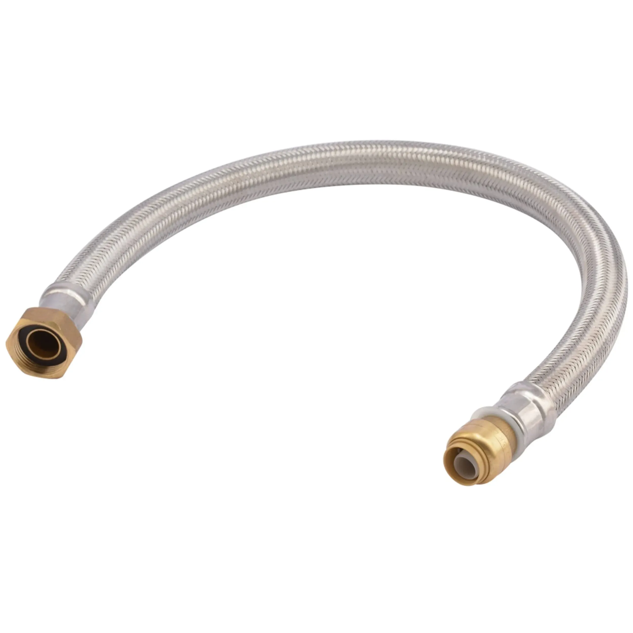 Sharkbite 1/2 in. x 3/4 in. FIP x 24 in. L Braided Flexible Water Heater Connector