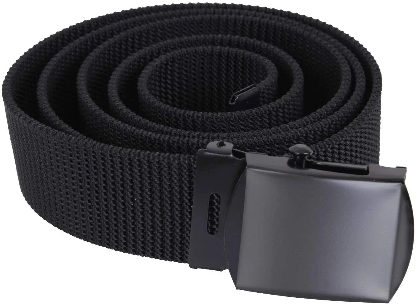 Rothco Nylon Web Belt - Black Webbing