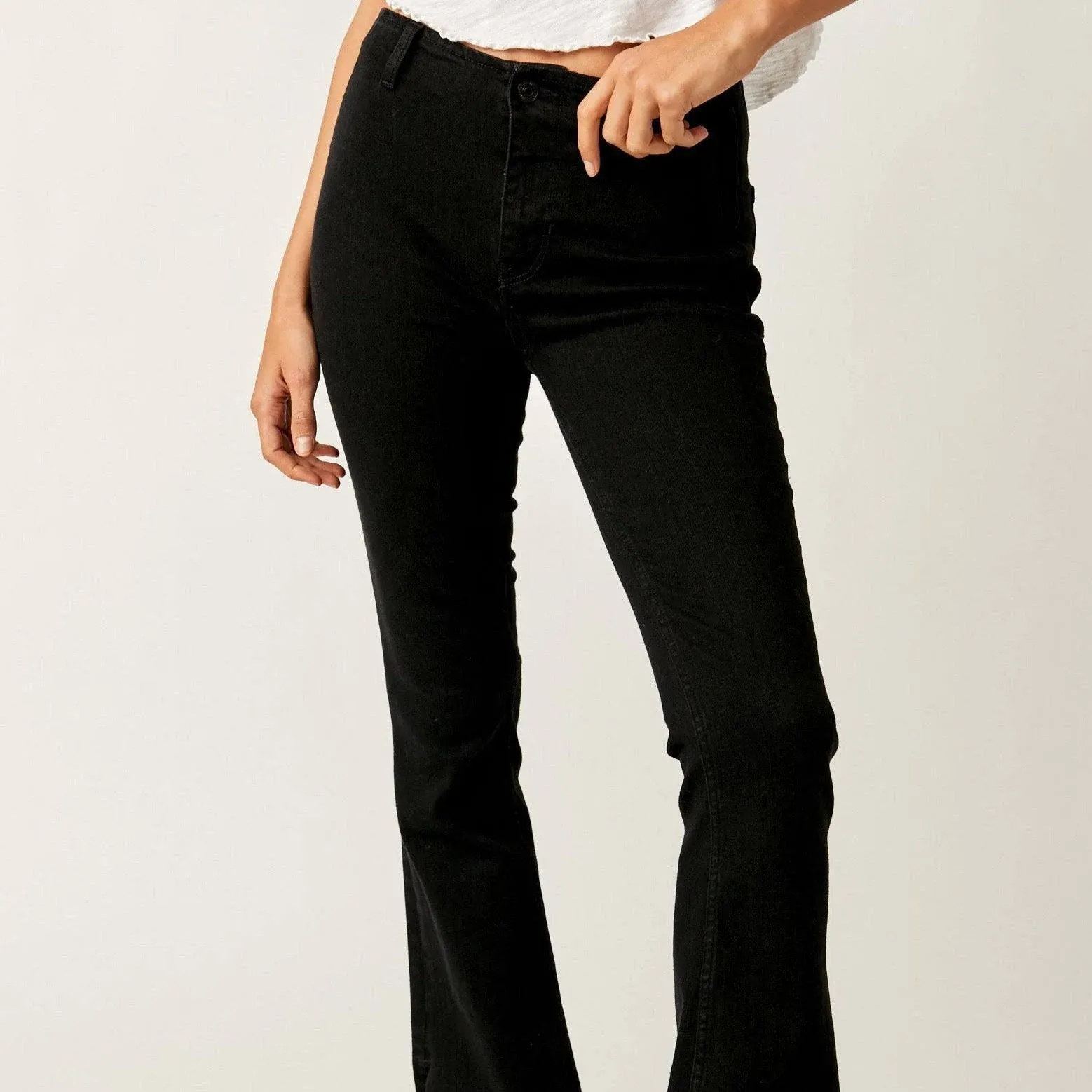 Women's Free People Level Up Slit Bootcut Jeans