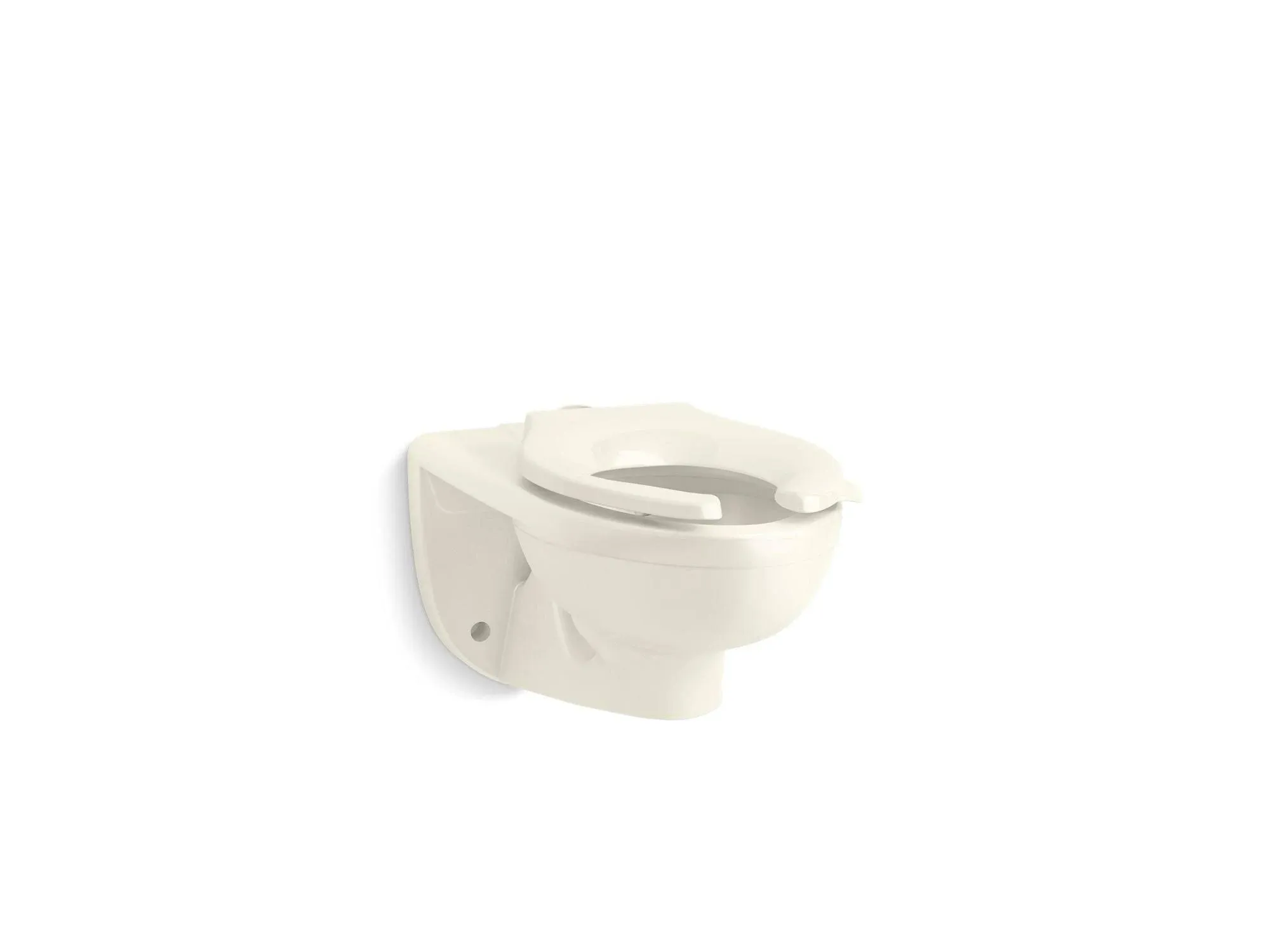 Kohler 84325 Kingston Ultra Wall-Mount Top Spud Flushometer Bowl - Biscuit