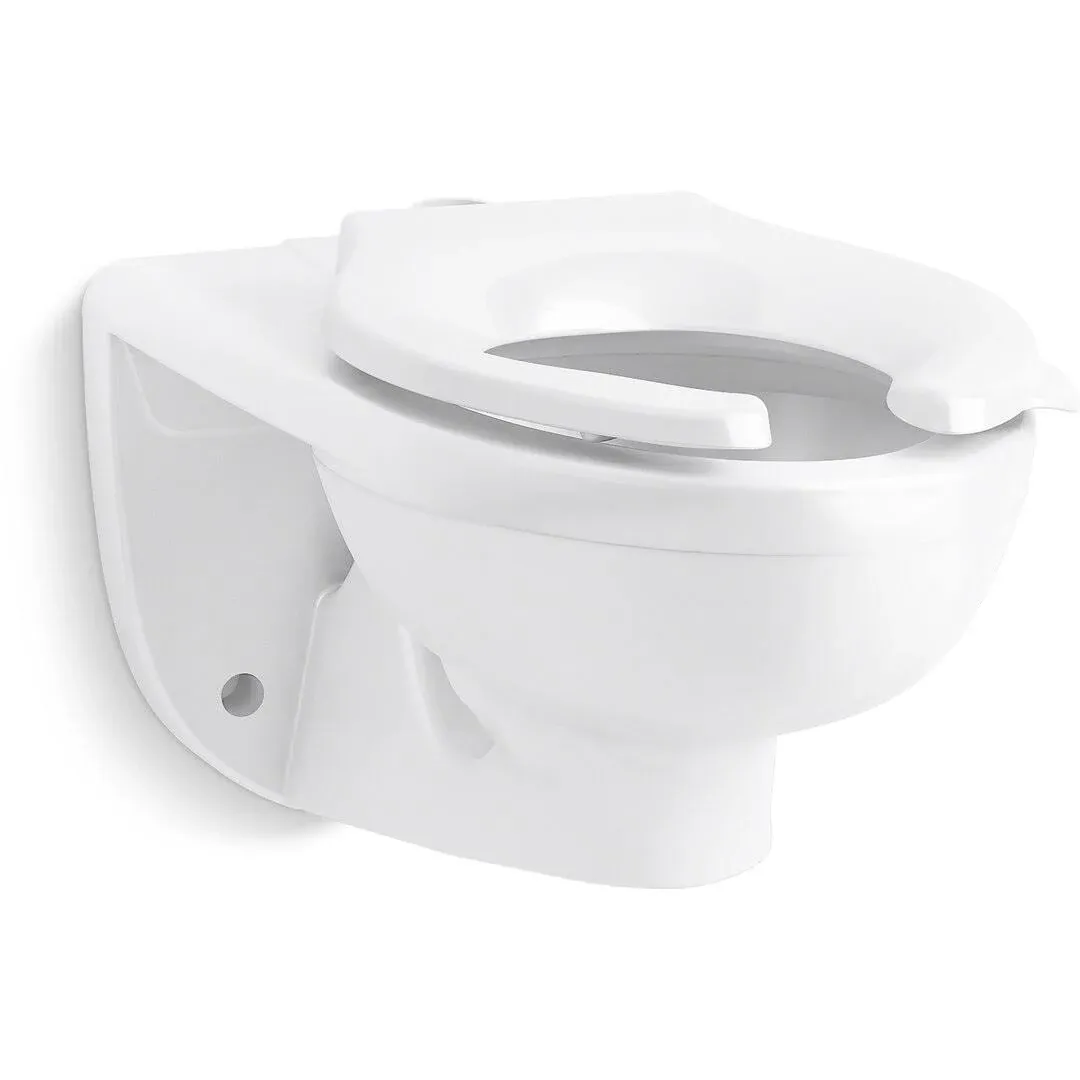 Kohler 84325-L-0 Kingston Ultra Wall-Mounted Top Spud Flushometer Bowl