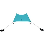 Neso Tents Gigante Beach Tent, 8ft Tall, 11 x 11ft, Biggest Portable Beach Shade, UPF 50+ Sun Protection, Reinforced Corners and Cooler Pocket