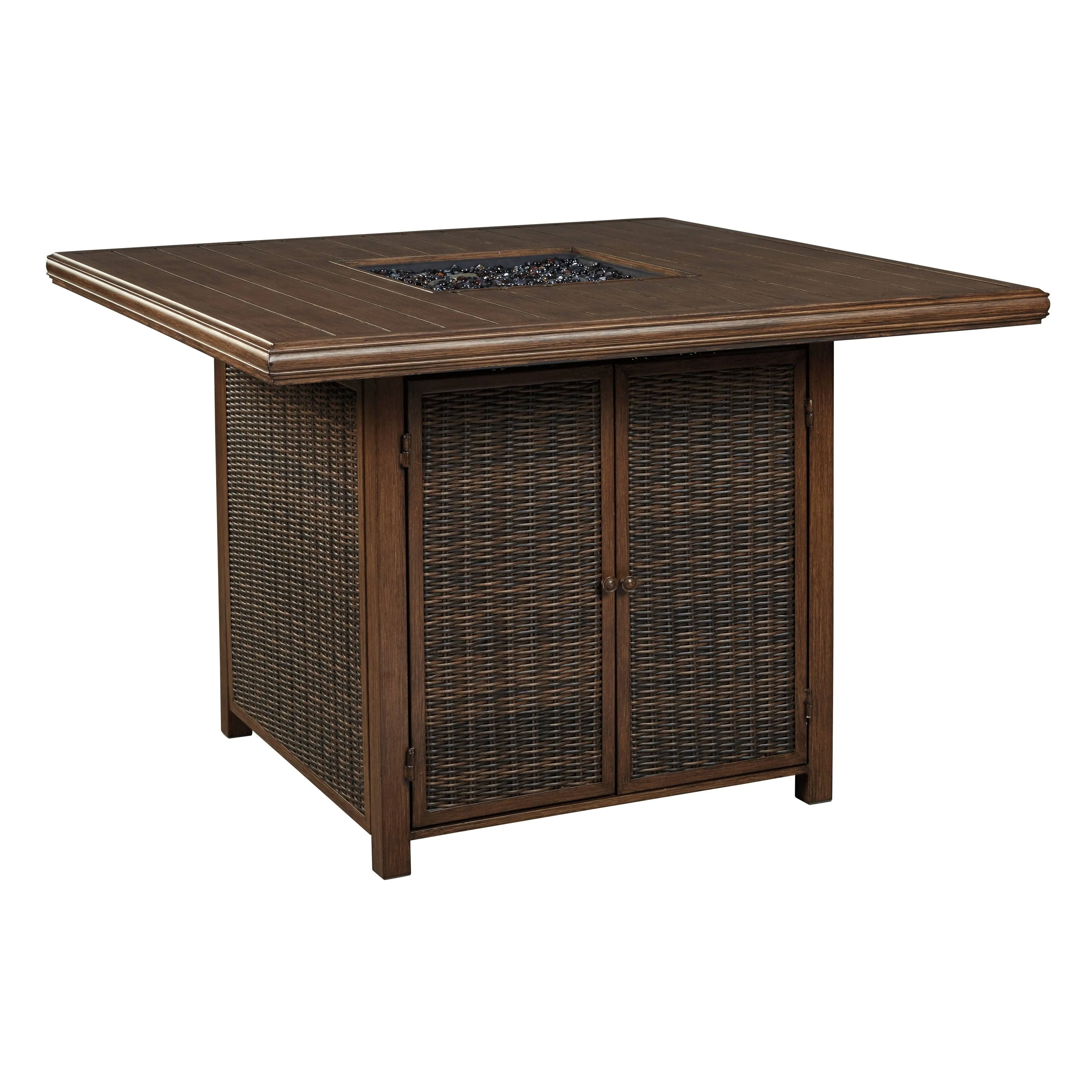 Ashley Furniture Paradise Trail Bar Table with Fire Pit