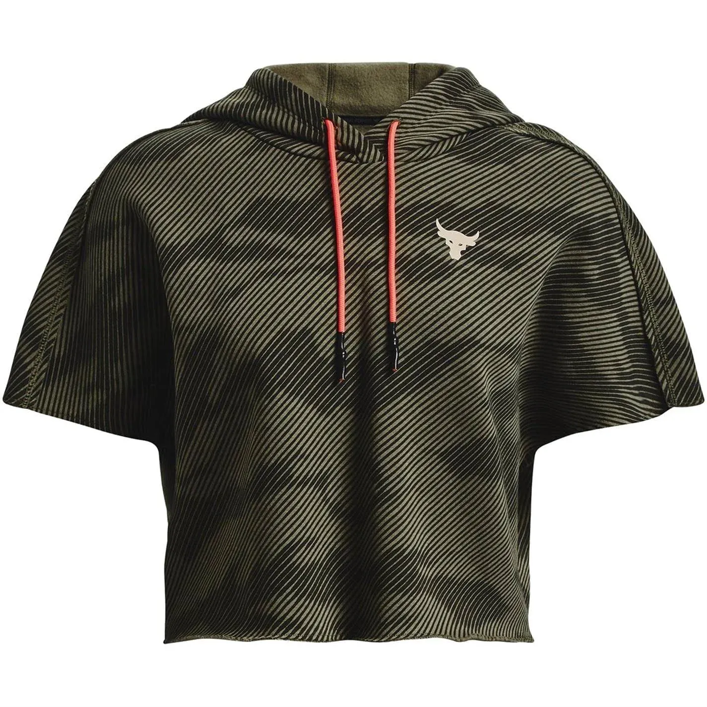 Under Armour Women&#039;s Small Project Rock Cut Off Sleeveless Crop Top Camo Hoodie