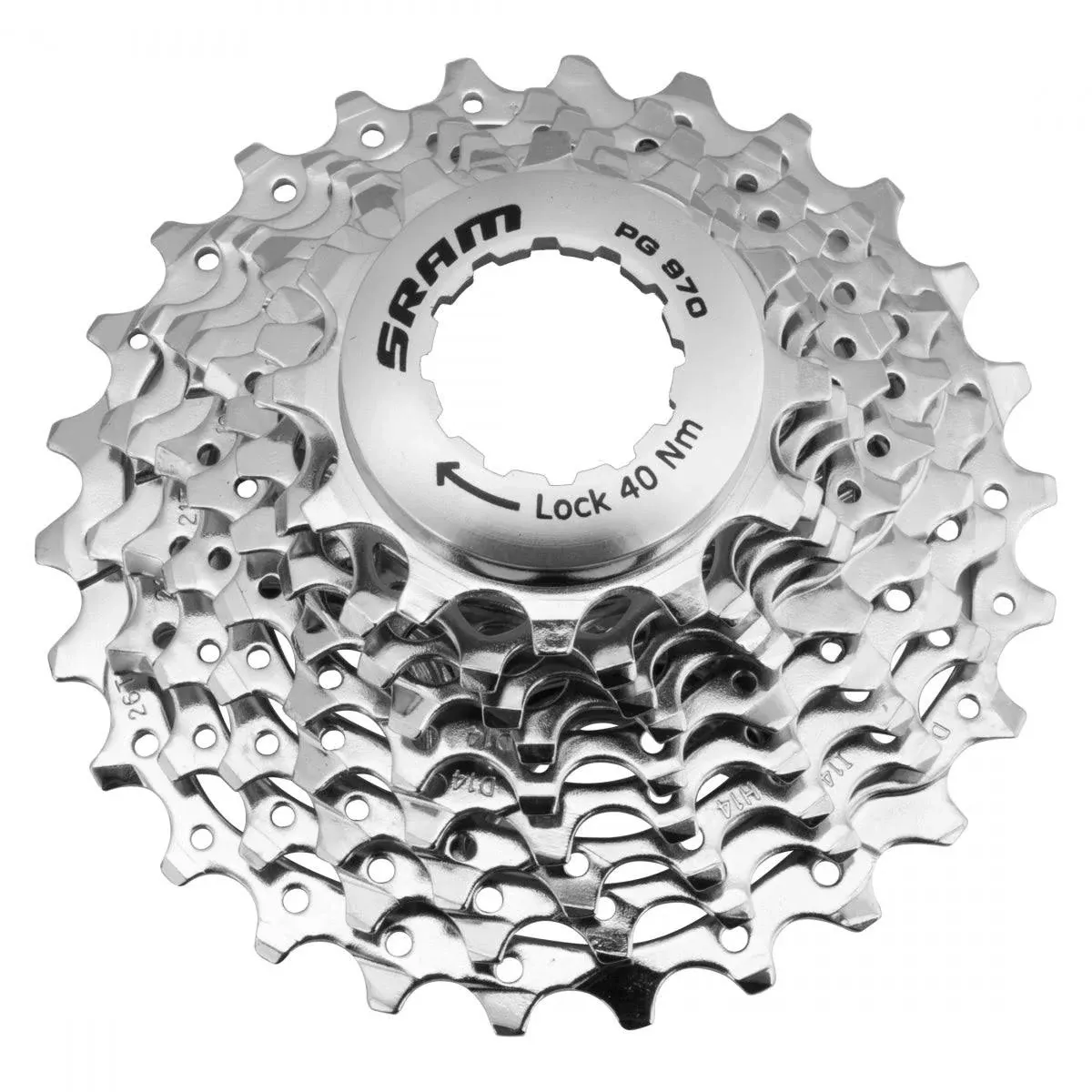 SRAM PG-970 Cassette - 9 Speed, 12-26t, Silver