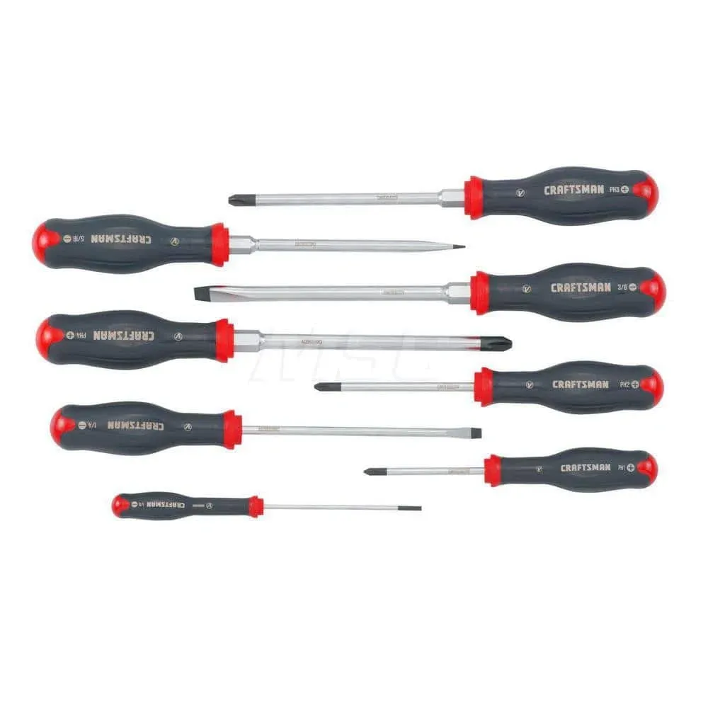 Craftsman V-Series Screwdriver Set, 8 Piece (CMHT65618V)