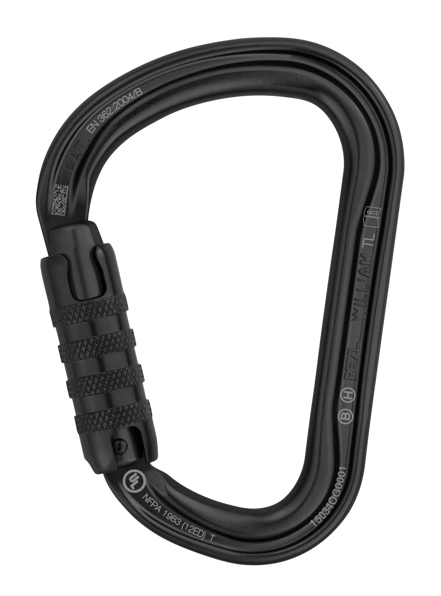 Petzl William Carabiner (Black, Triact-Lock)