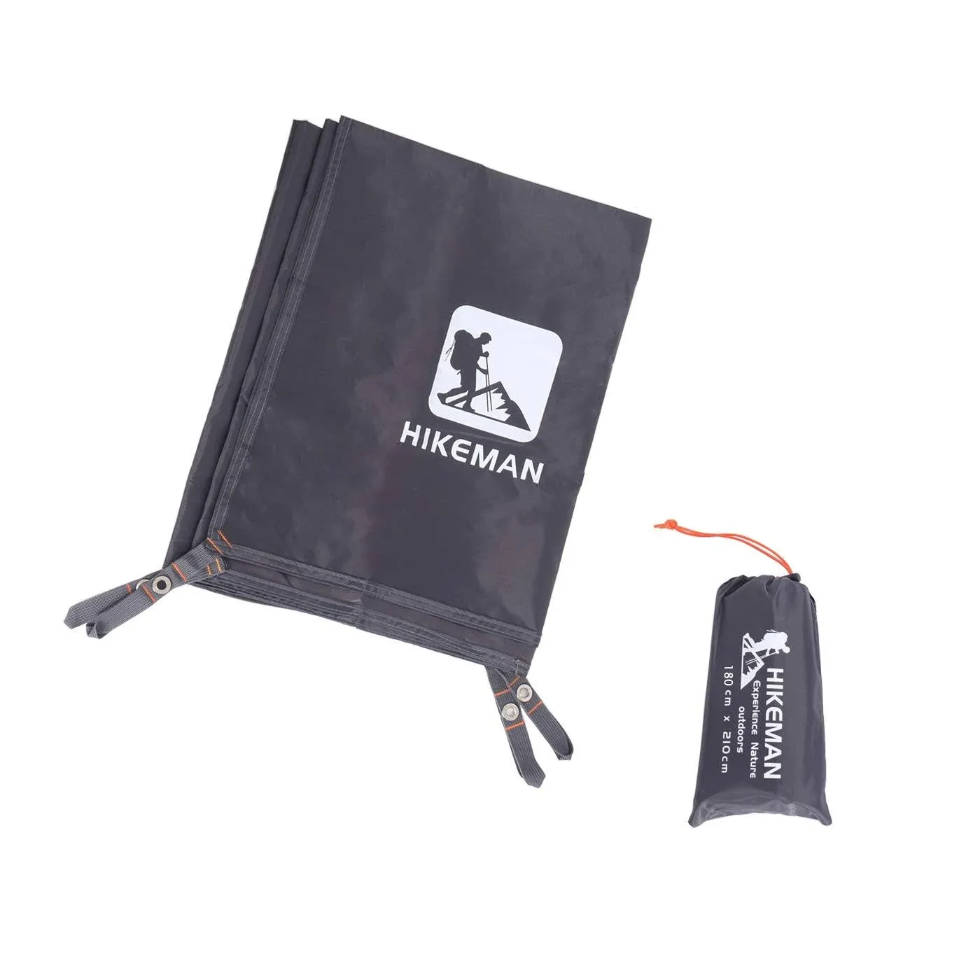 Hikeman Waterproof Camping Tarp Portable Tent Footprint with Drawstring Bag ...